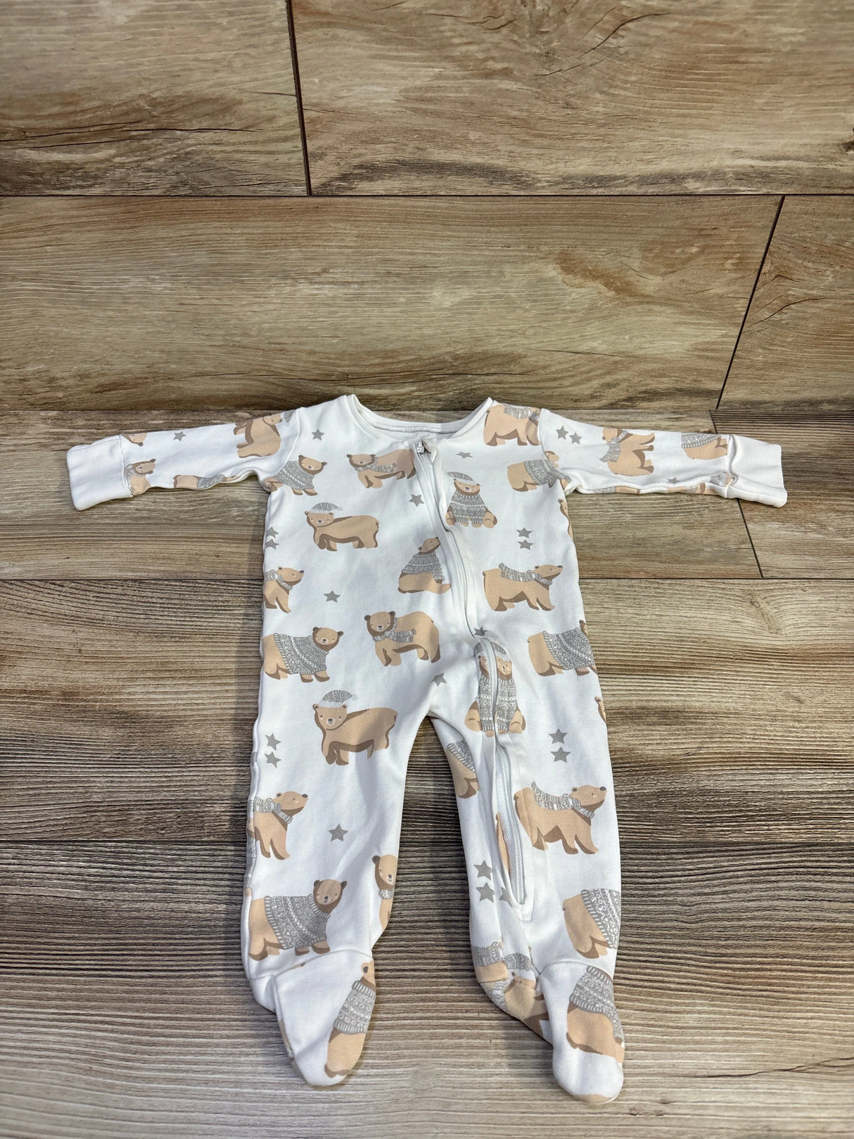 Winter Bear Sleeper White sz 0-3m