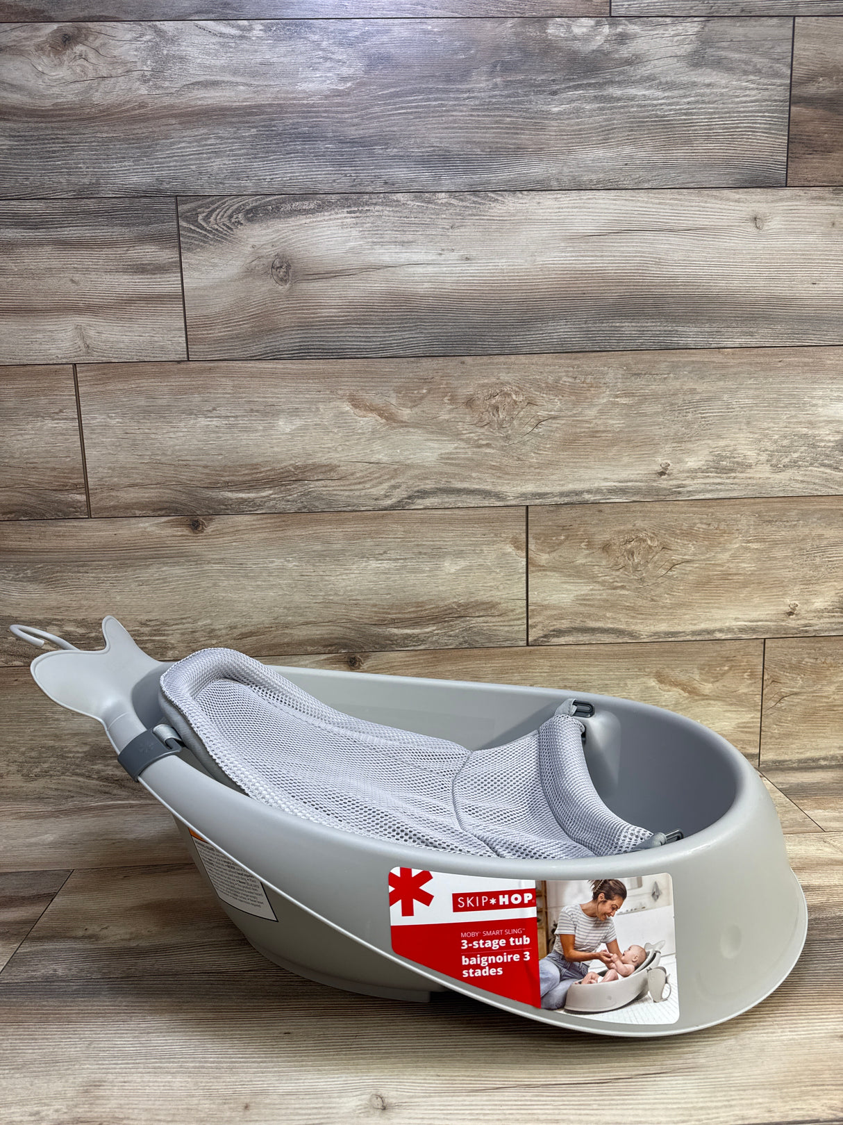 Skip Hop Moby Smart Sling 3 In 1 Baby Bathtub Grey