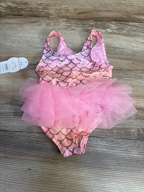 NEW Wonder Nation 1pc Tutu Swimsuit Pink sz 12m - Me n Mommy To Be