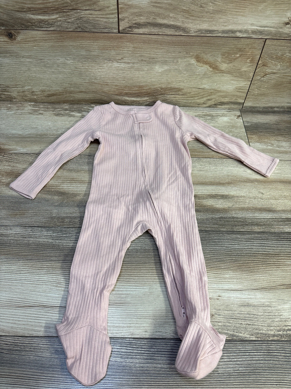 Cloud Island Ribbed Sleeper Pink sz 6-9m