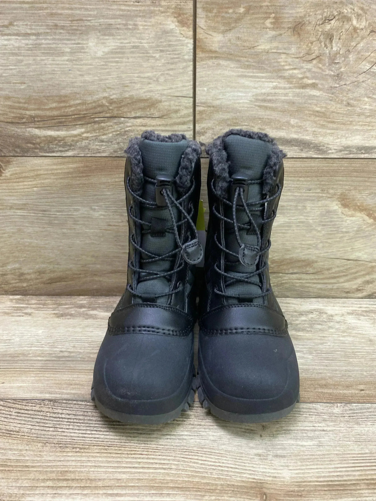 NEW All in Motion Skylar Lace-Up Black Winter Boots sz 13c - Me n Mommy To Be