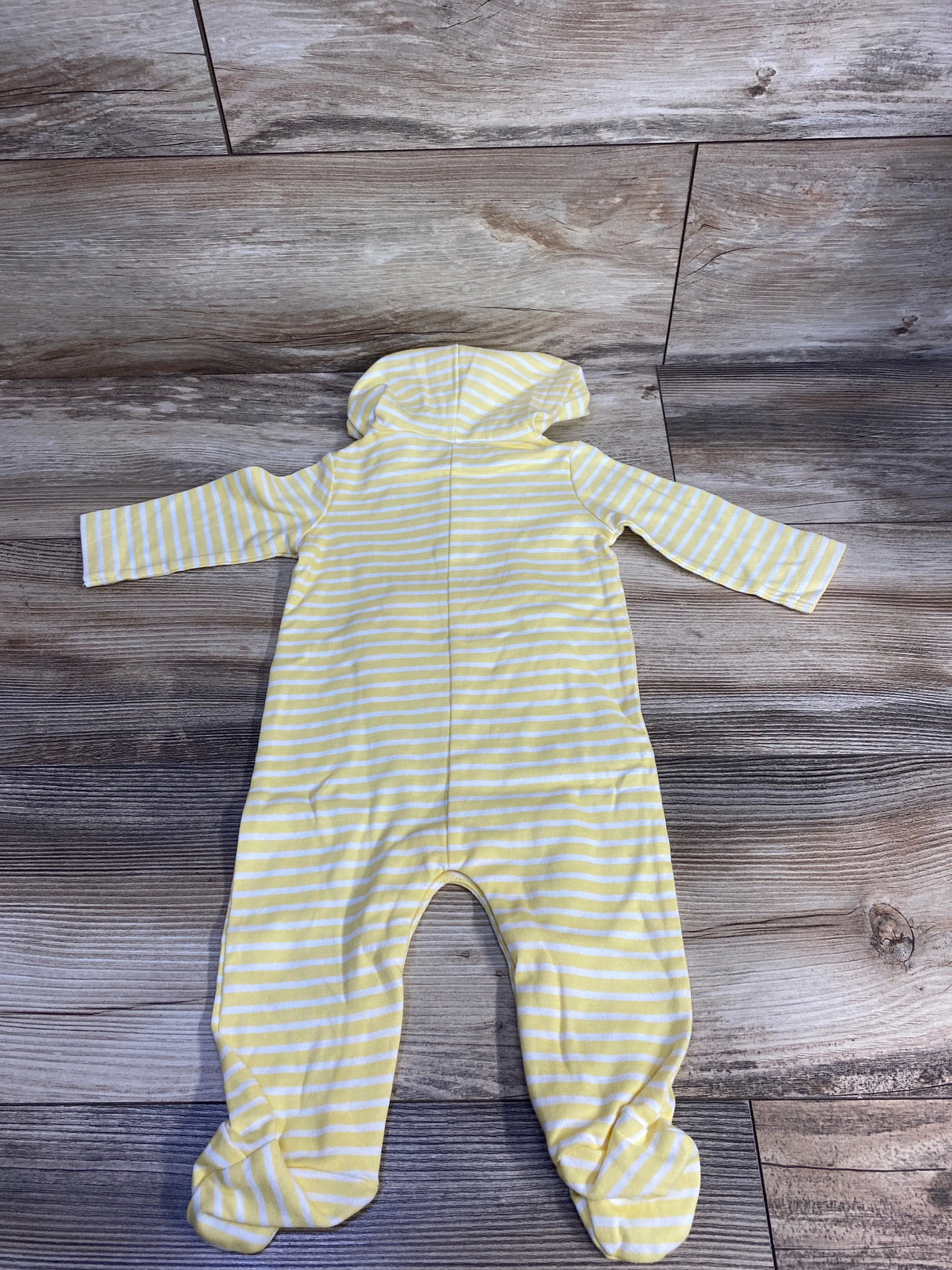 NEW First Impressions Striped Coveralls Yellow sz 0-3m