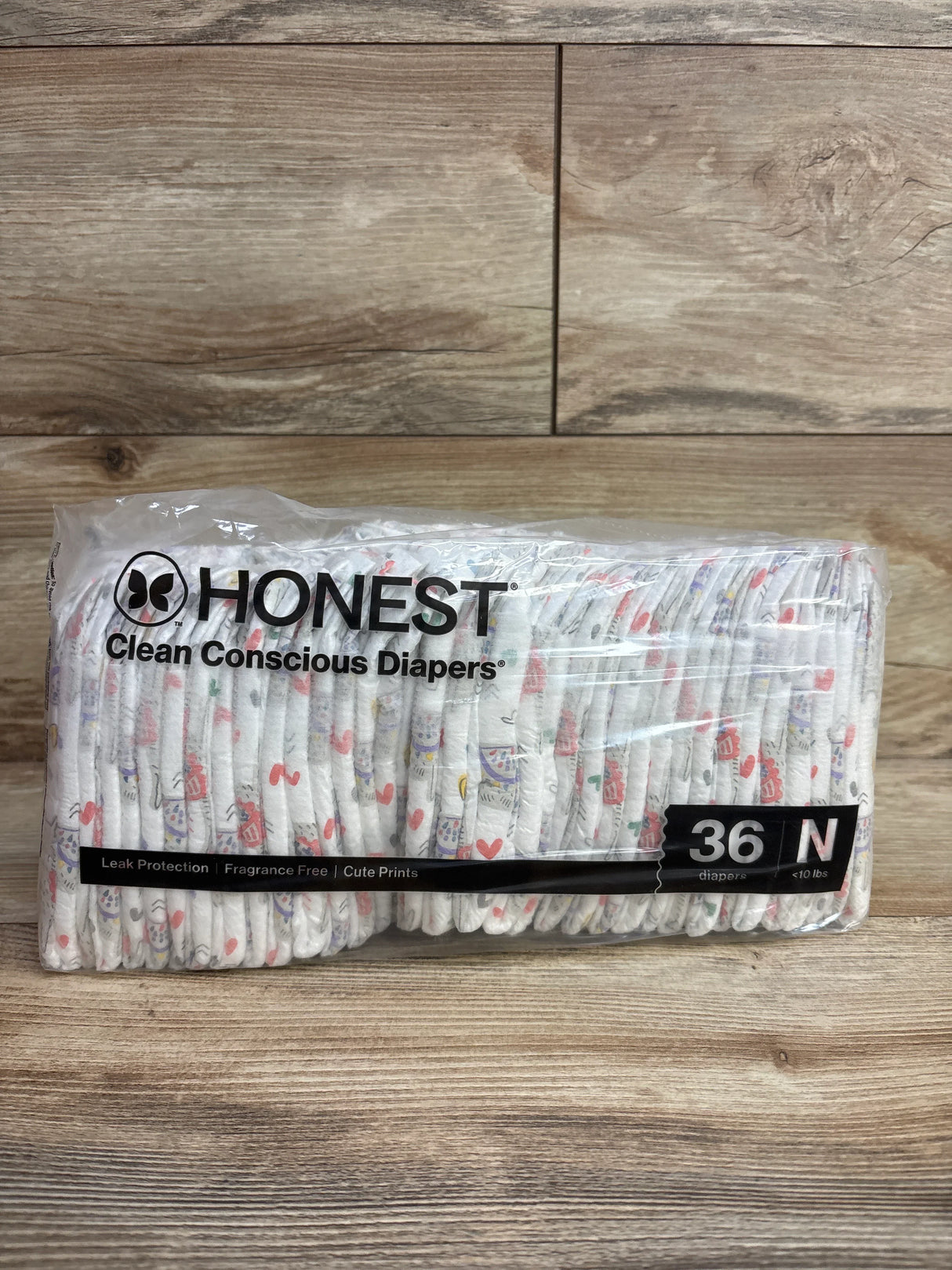 NEW Honest Clean Conscious Diapers 36ct. Size Newborn