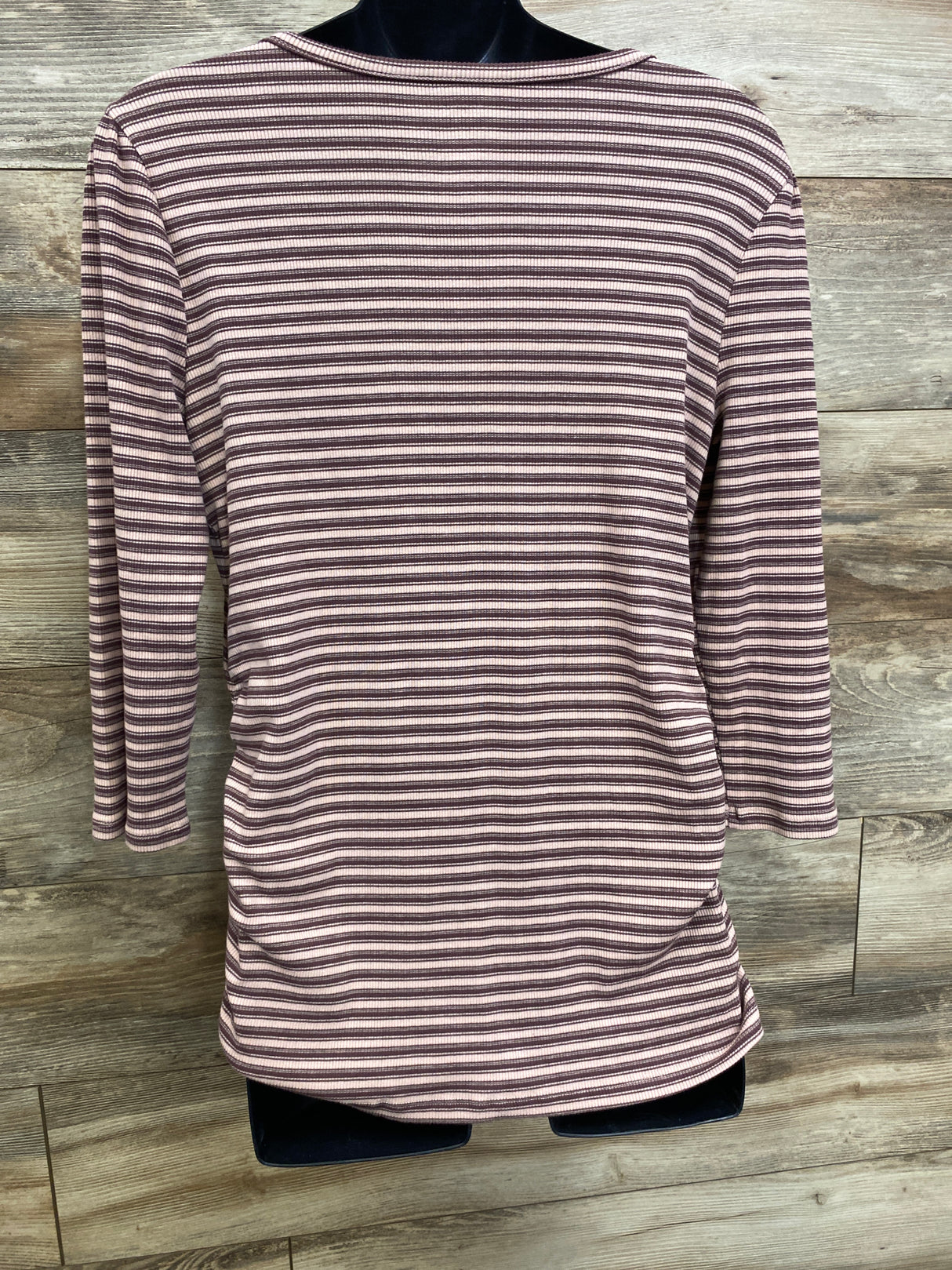 Sonoma Striped Shirt Ribbed Shirt Pink sz Large