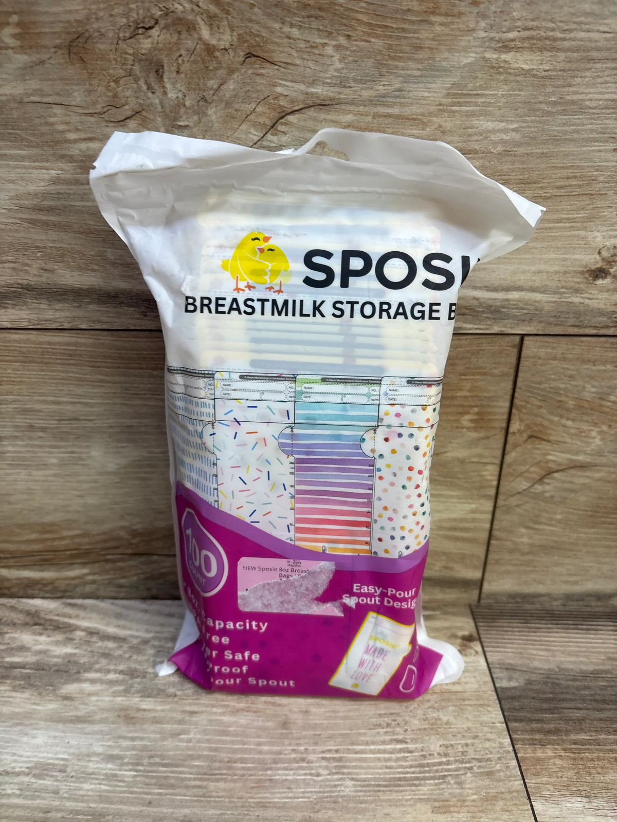 NEW Sposie 8oz Breastmilk Storage Bags 100ct
