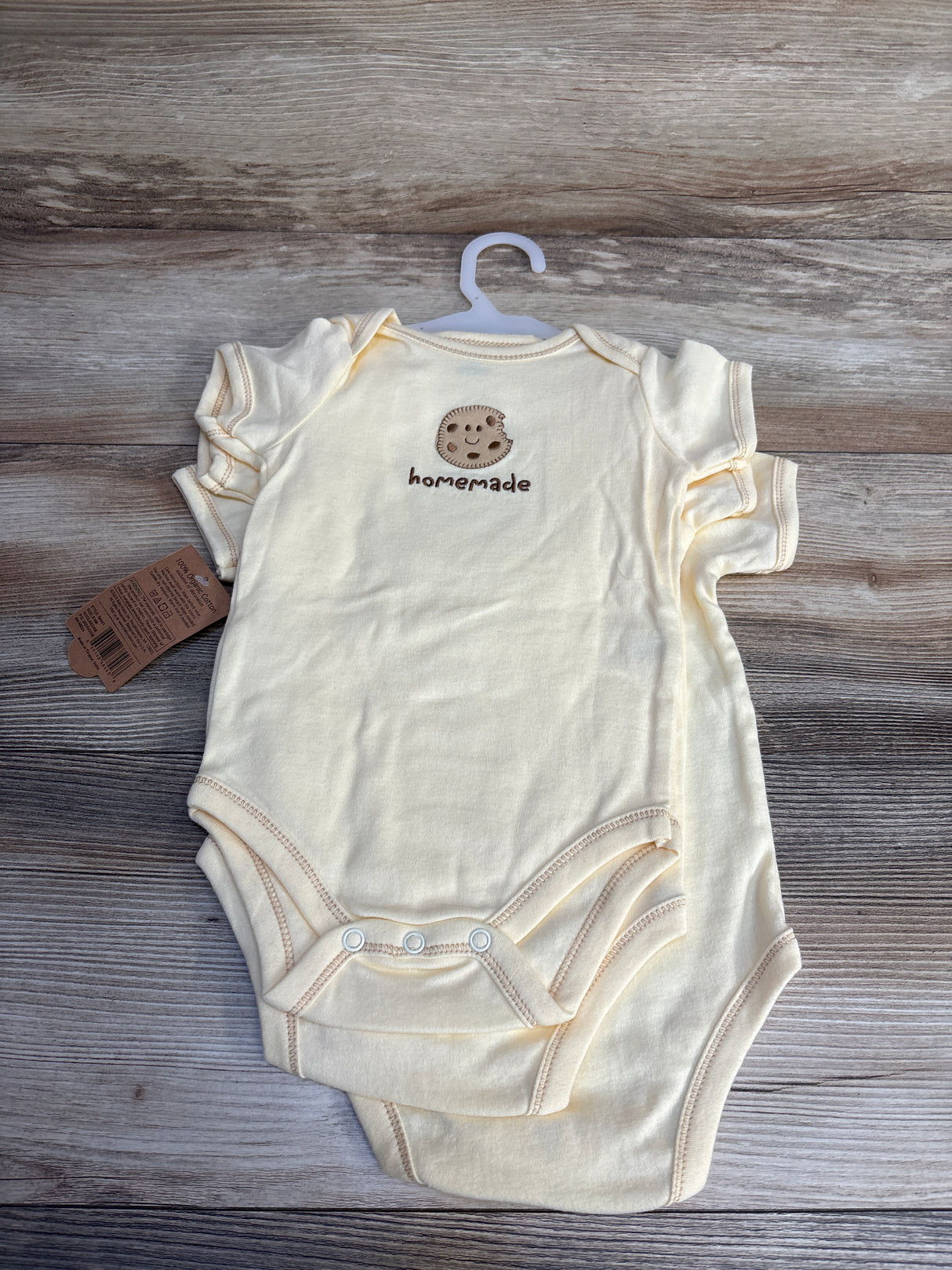 NEW Touched By Nature 3pk Bodysuits Yellow sz 6-9m