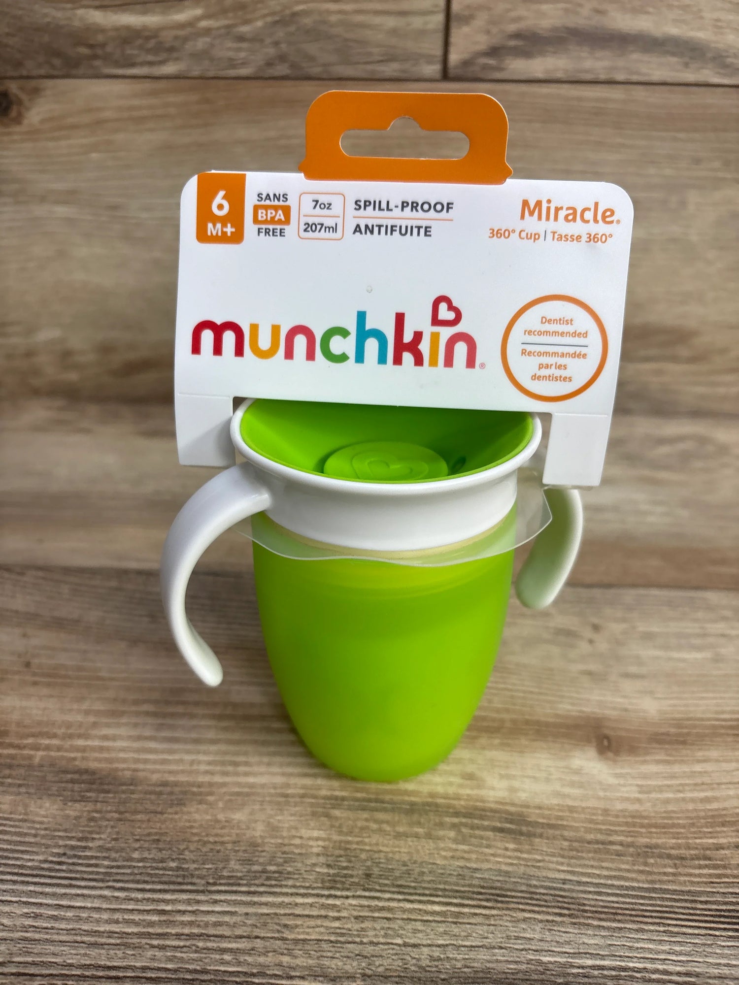 NEW Munchkin Miracle 360 Trainer Cup Green 7oz