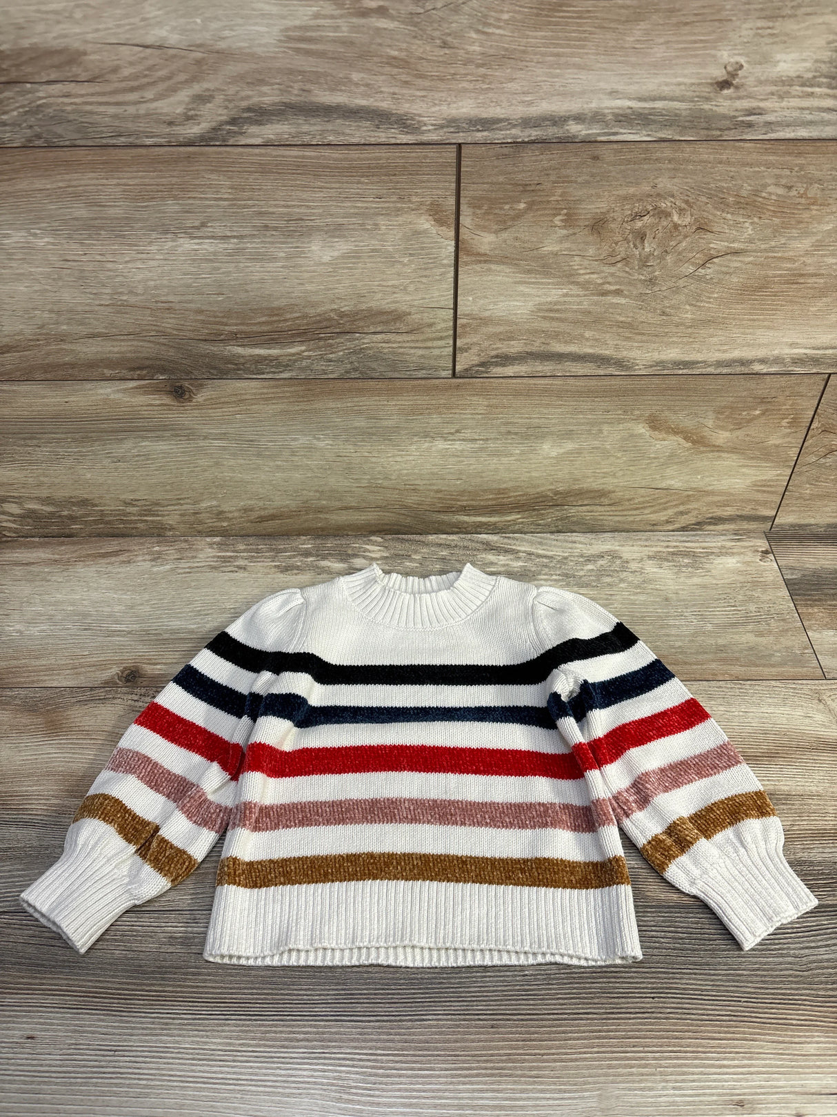 Baby Gap Striped Mockneck Sweater Ivory sz 3T