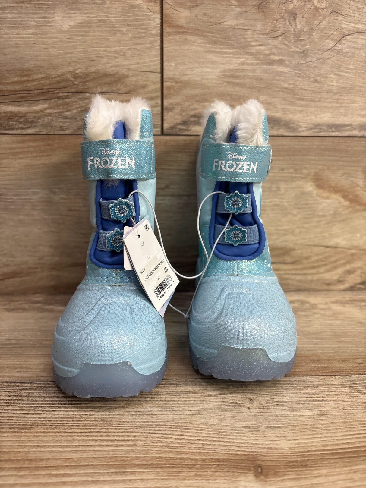 NEW Toddler Girls' Frozen Light-Up Winter Snow Boots sz 12c