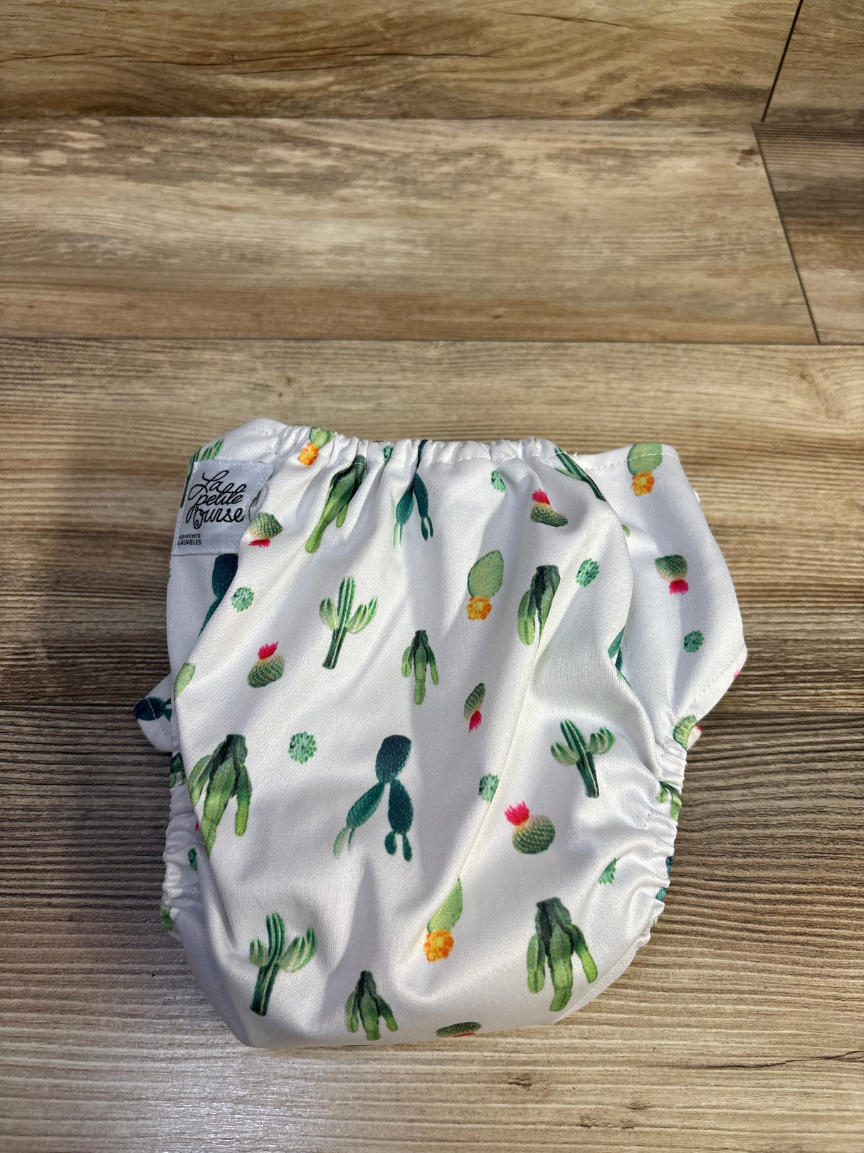 La Petite Ourse All-in-One Reusable Cloth Diaper with Booster Cactus Print
