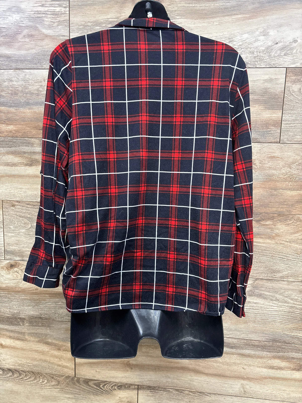 Eden & Olivia Maternity Plaid Button Up Flannel Red sz XL