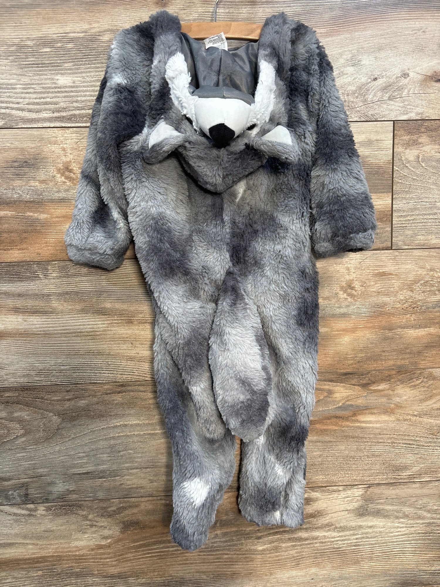Hyde and Eek Grey Wolf Plush Halloween Costume sz 18-24m