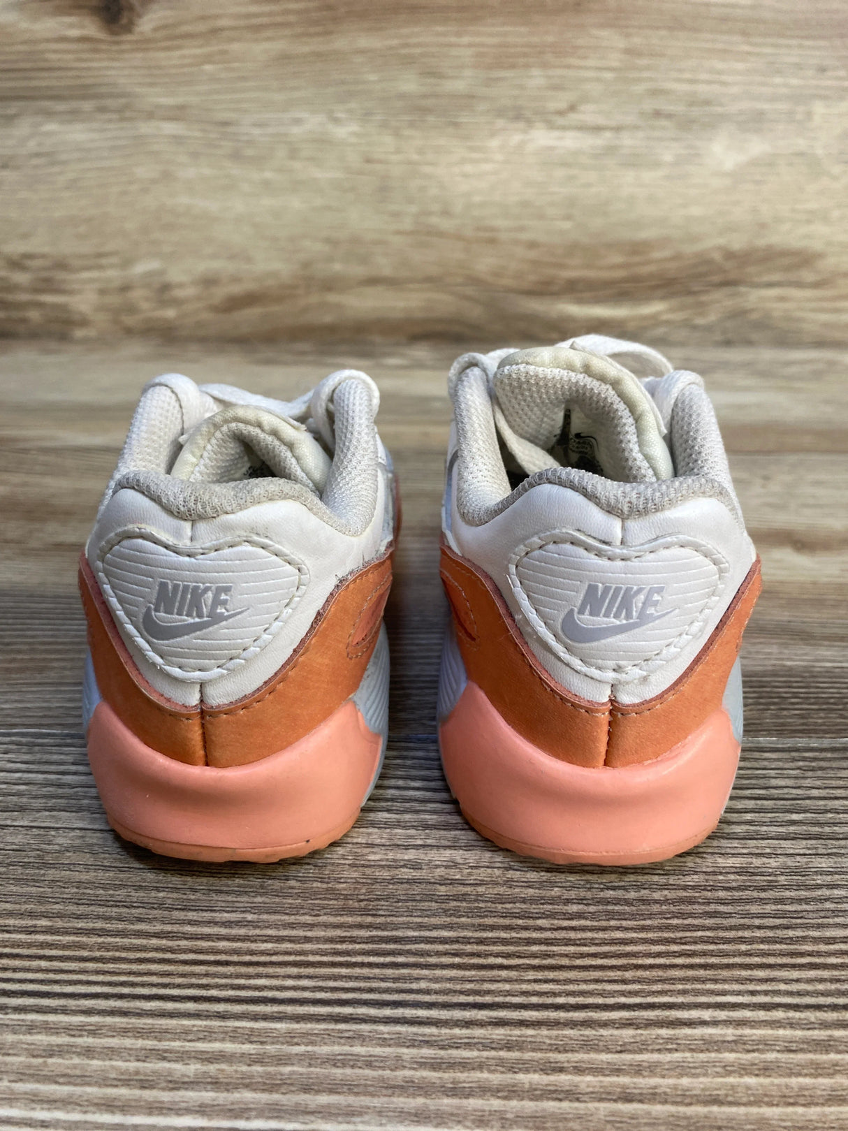 Nike Air Max 90 Leather SE TD 'White Light Madder Root' Sneakers sz 8c