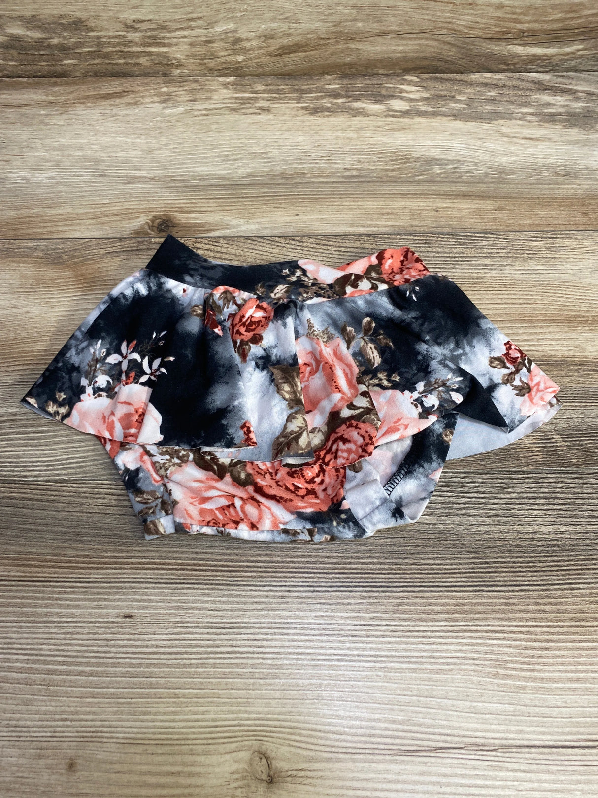 Sweet Pea Floral Skirted Bloomers Black sz 6-9m - Me n Mommy To Be