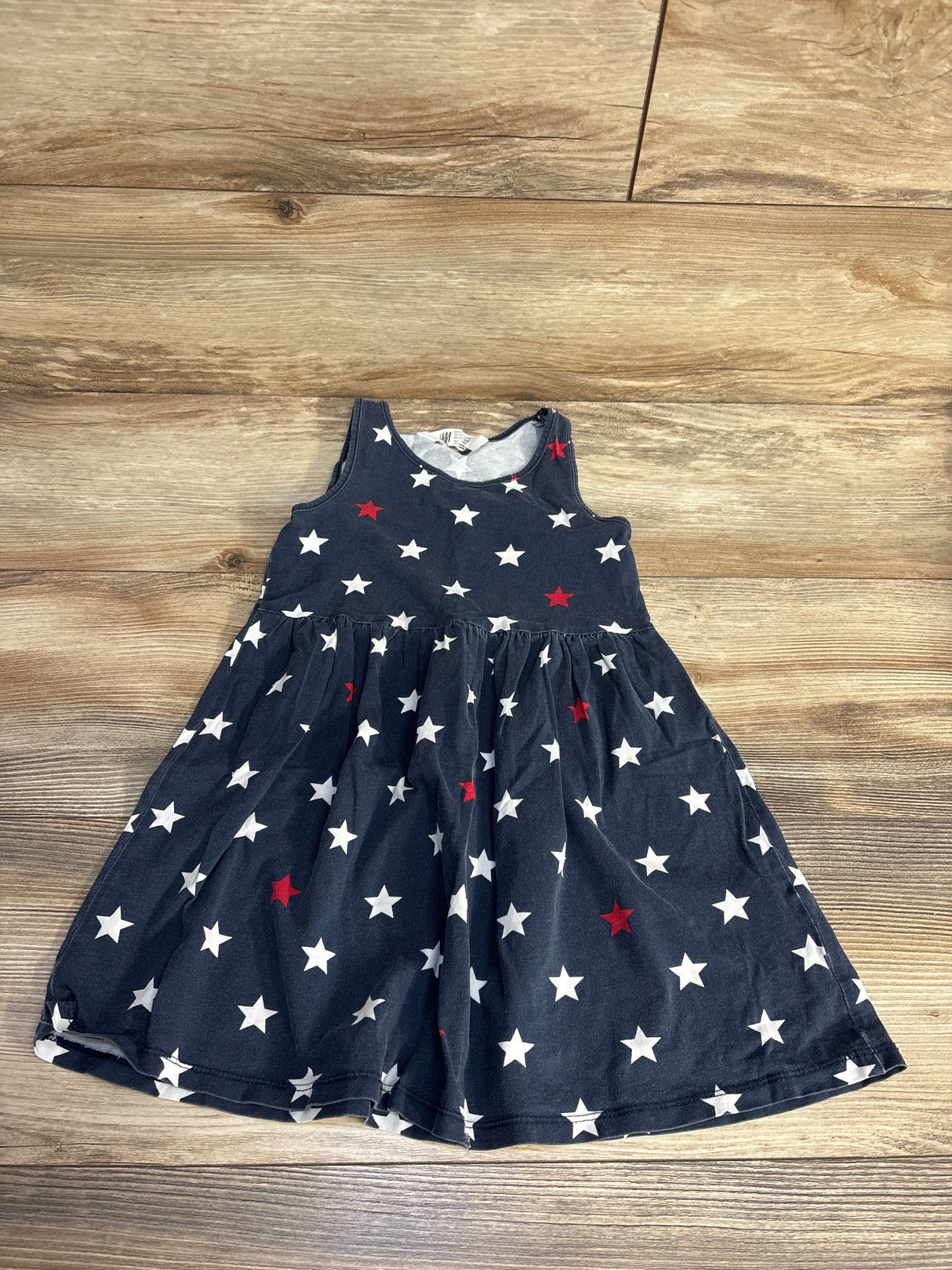 H&M Star Print Tank Dress Navy sz 4-6 - Me n Mommy To Be