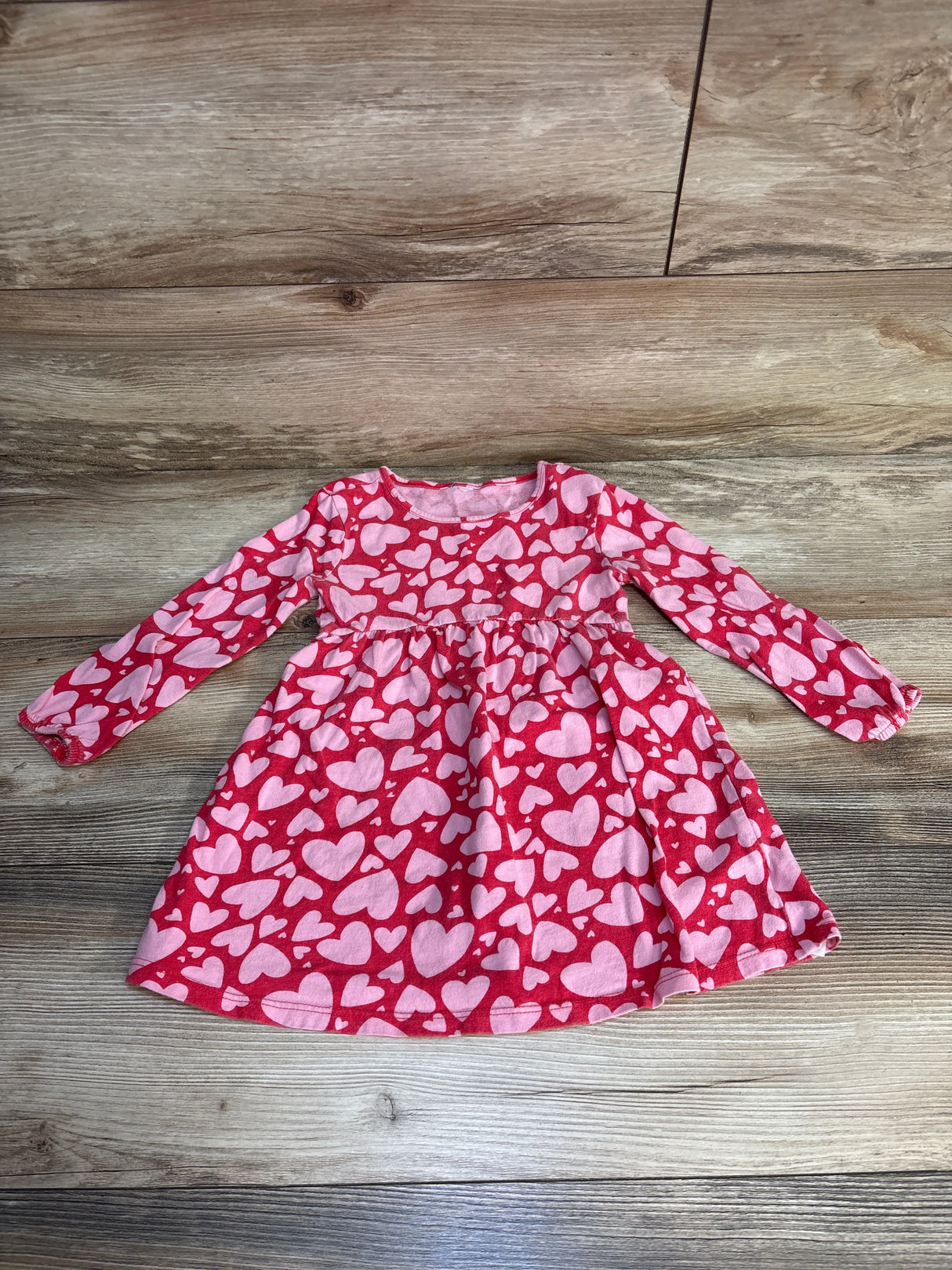 Old Navy Heart Print Dress Red sz 3T