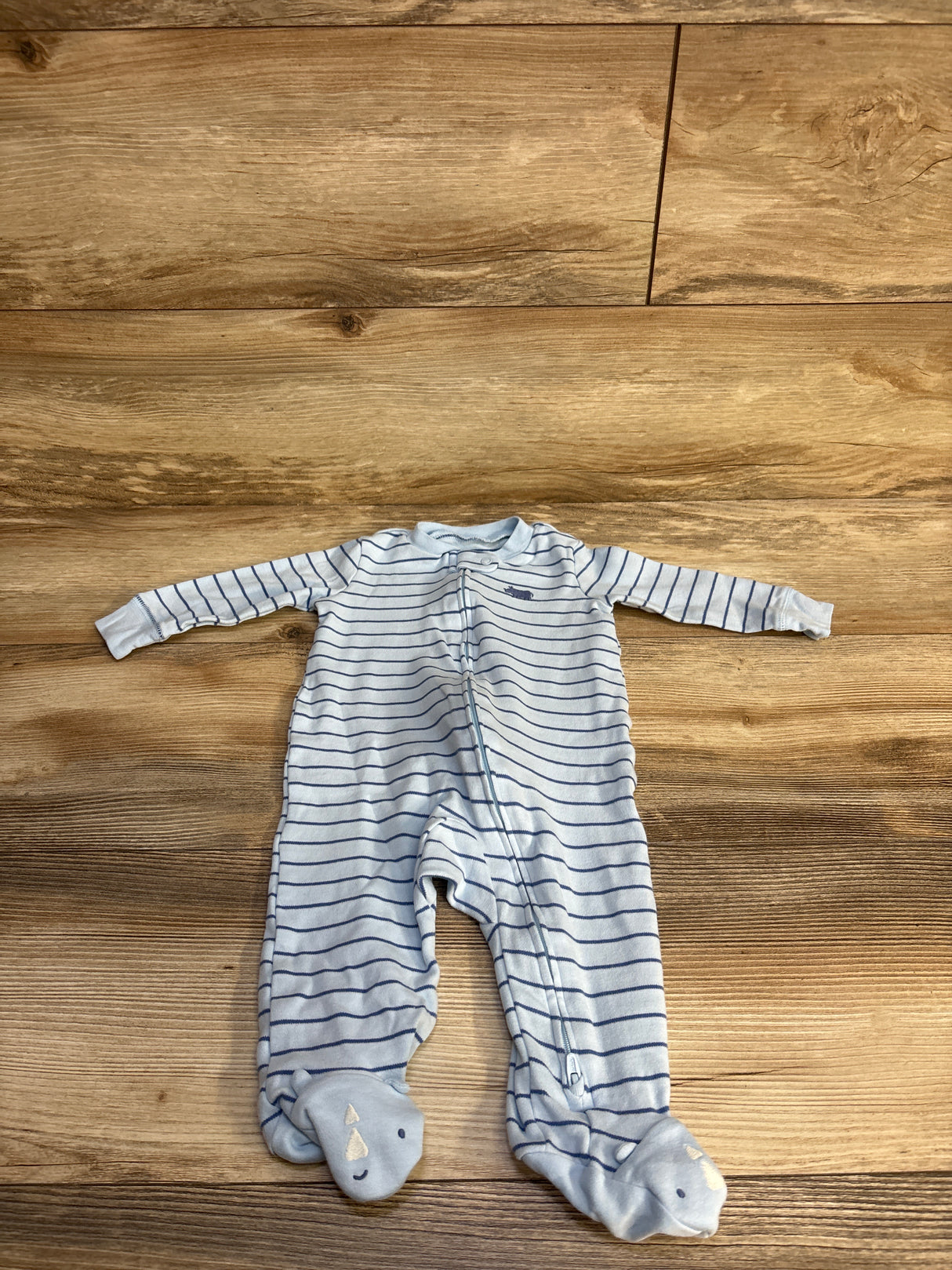 Carter's Striped Sleeper Blue sz 6m