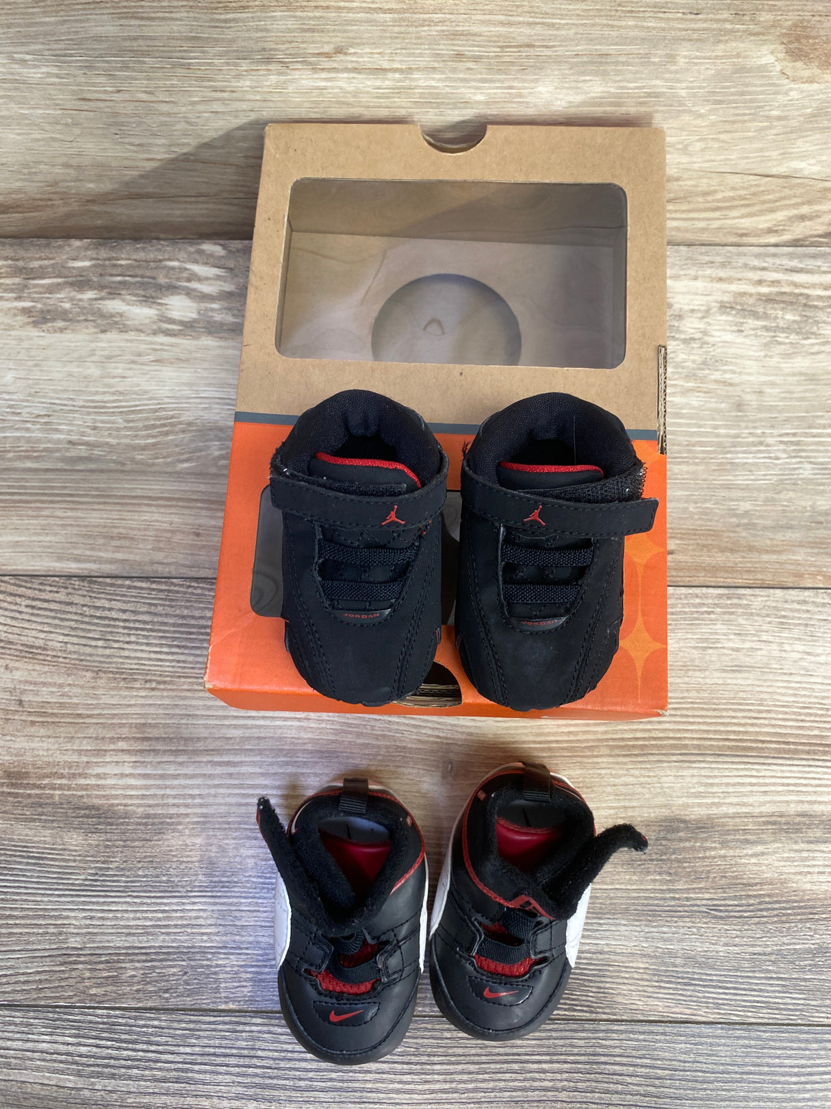 First Lebron IV (CB) Sneakers Gift Pack Red/Black sz 2c