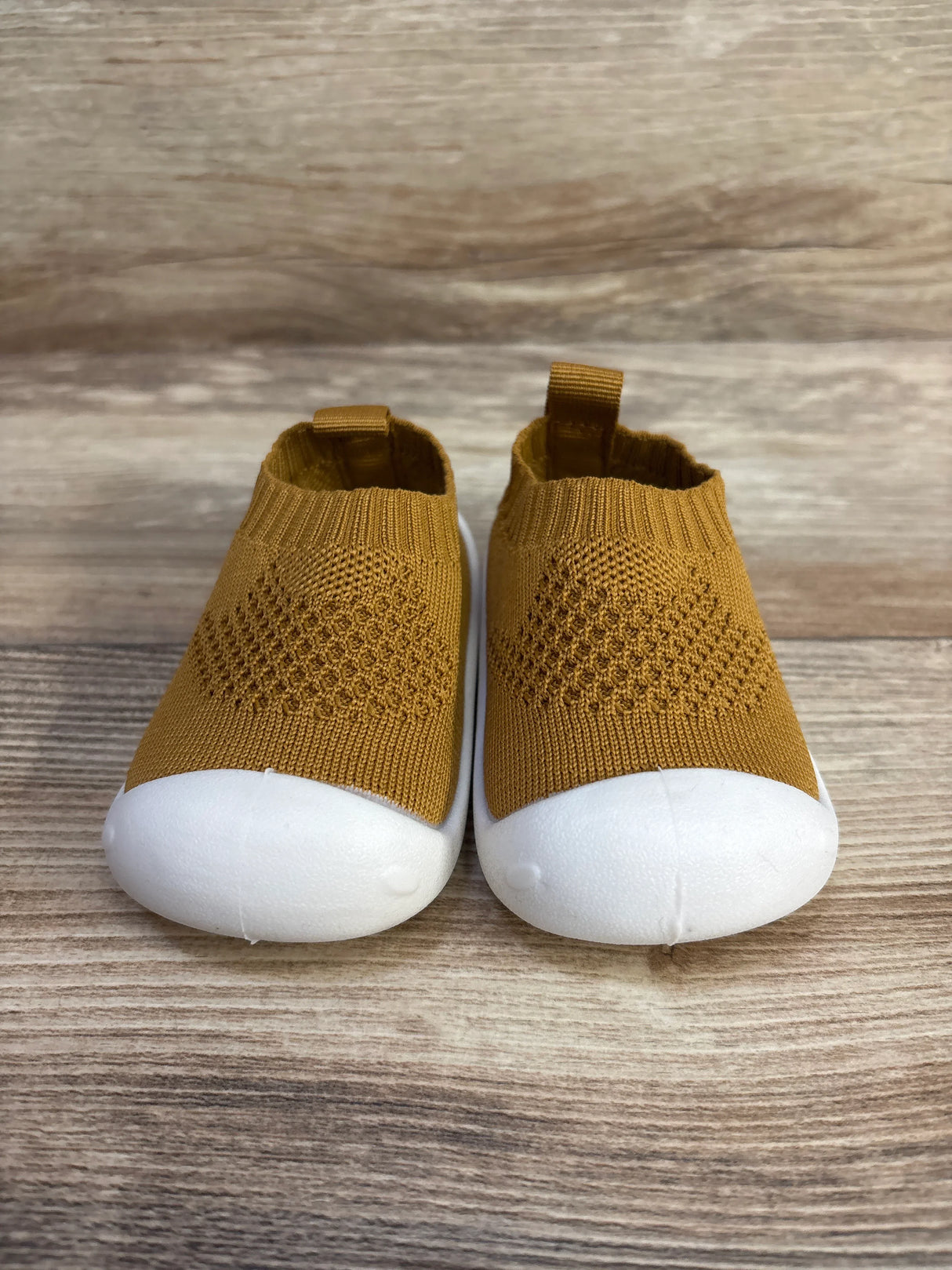 2 Tiny Feet Nuetral & Knitted Sock Shoe, Brown sz 1/2c