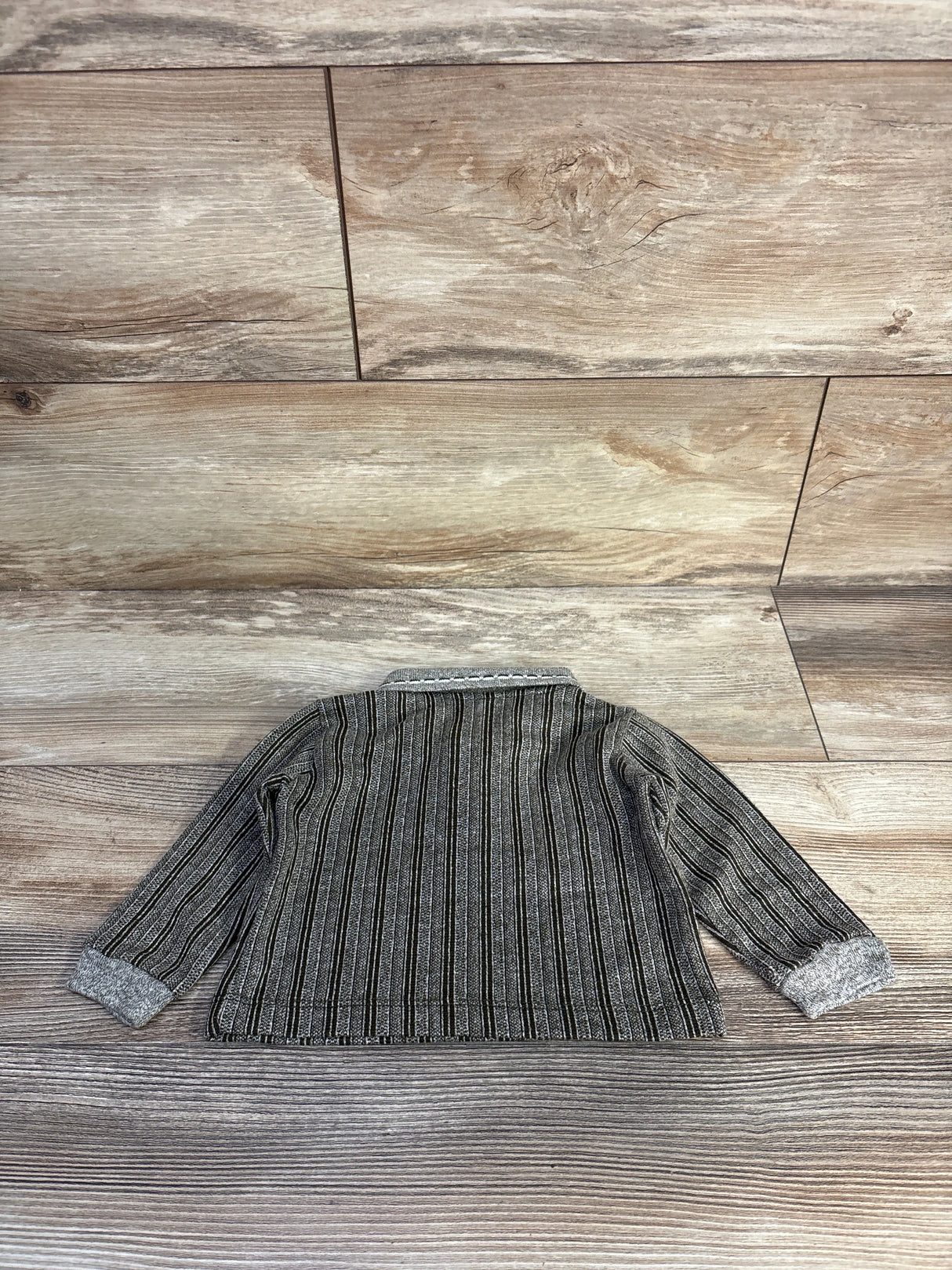 Long Sleeve Polo Shirt Brown sz 6m