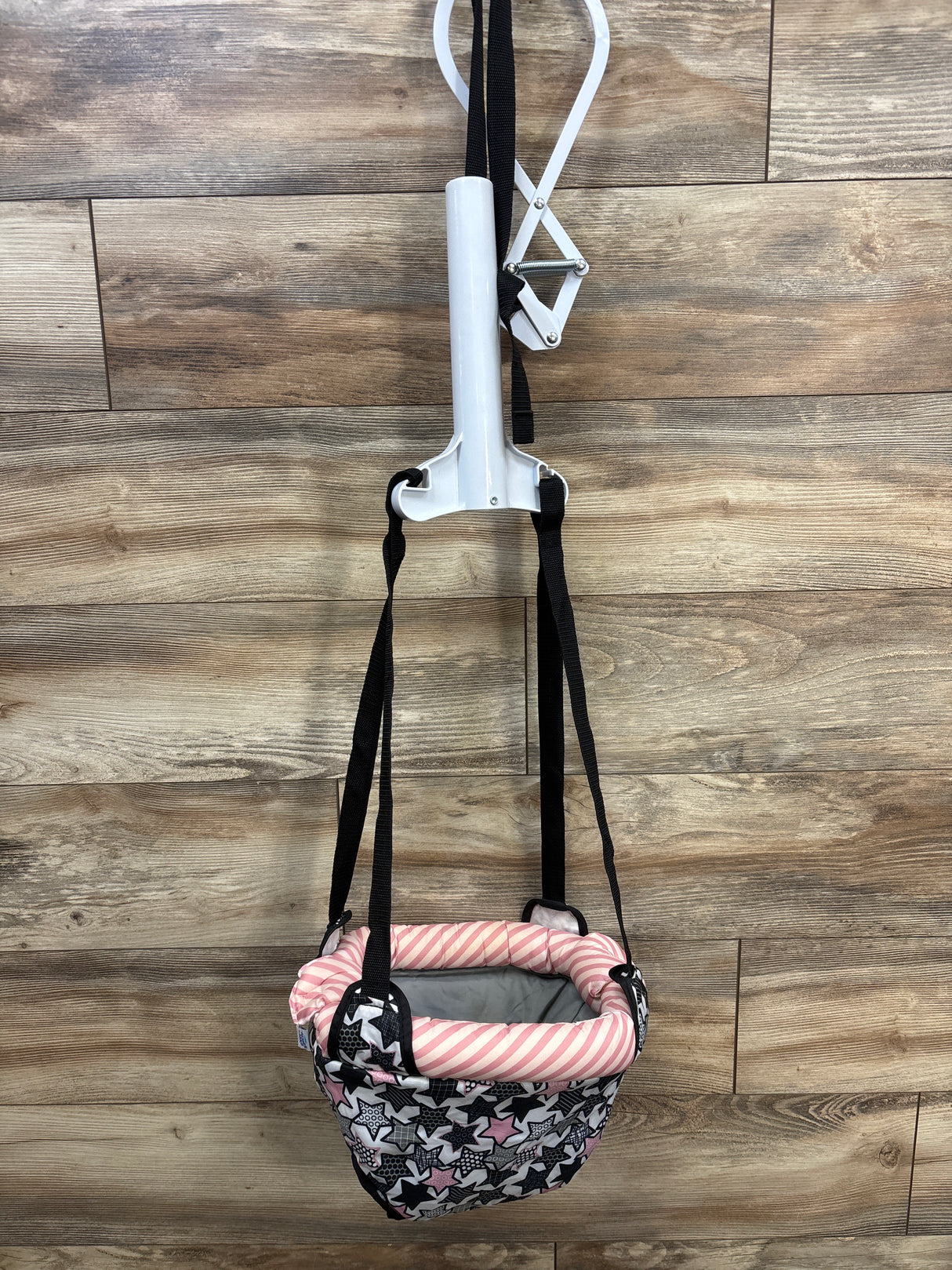 Evenflo Exersaucer Door Jumper - Pink Star Power