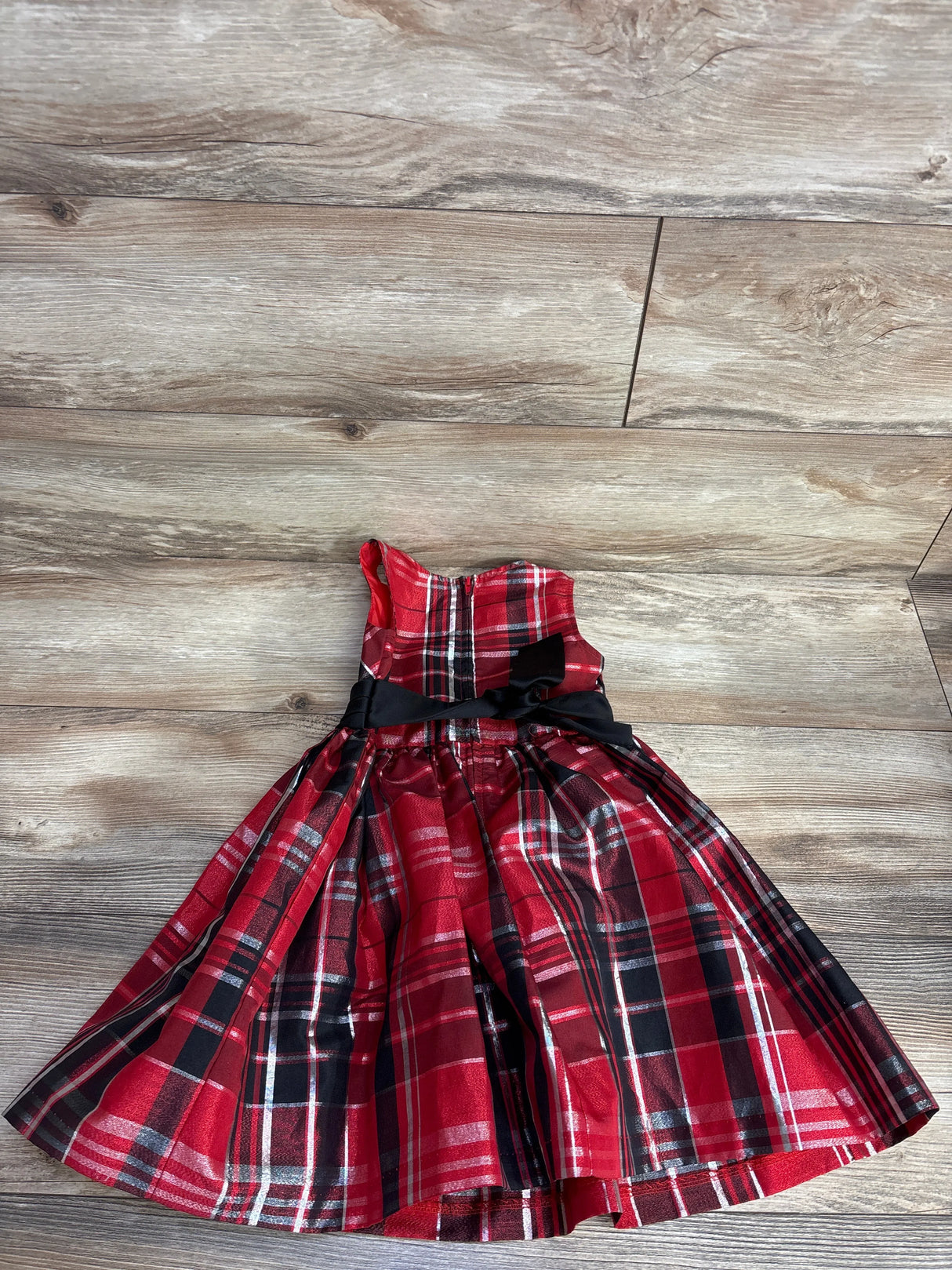 Bonnie Jean Plaid Dress Red sz 4T