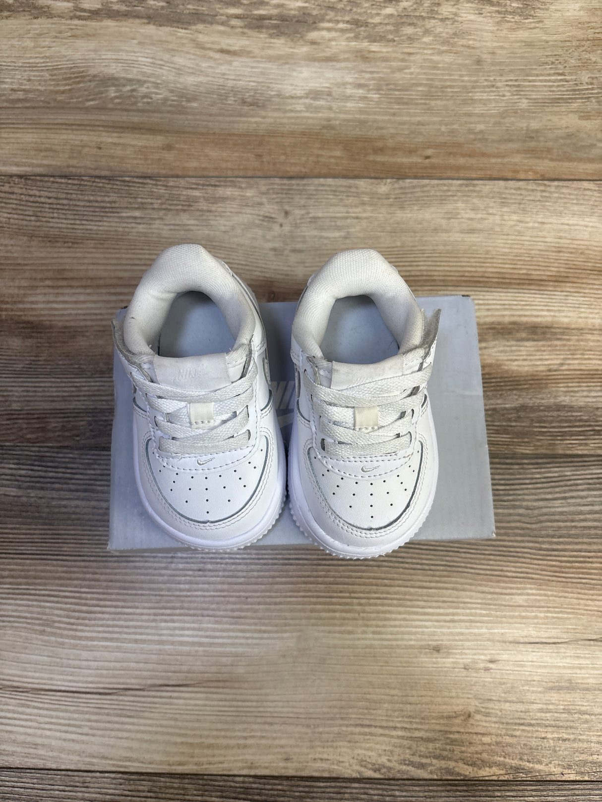 Nike Force 1 Low EasyOn TD 'Triple White' Sneakers White sz 4c