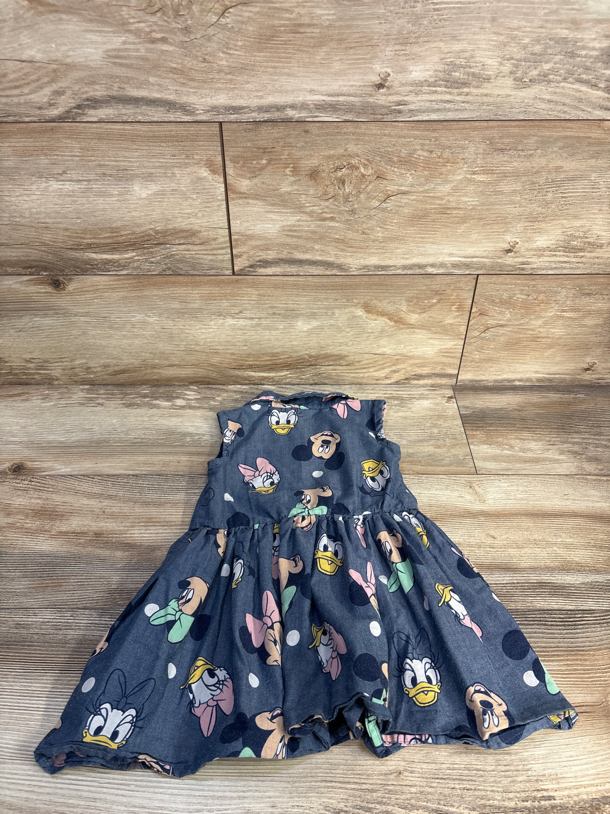 Disney Mickey and Friends Chambray Dress Blue sz 3T