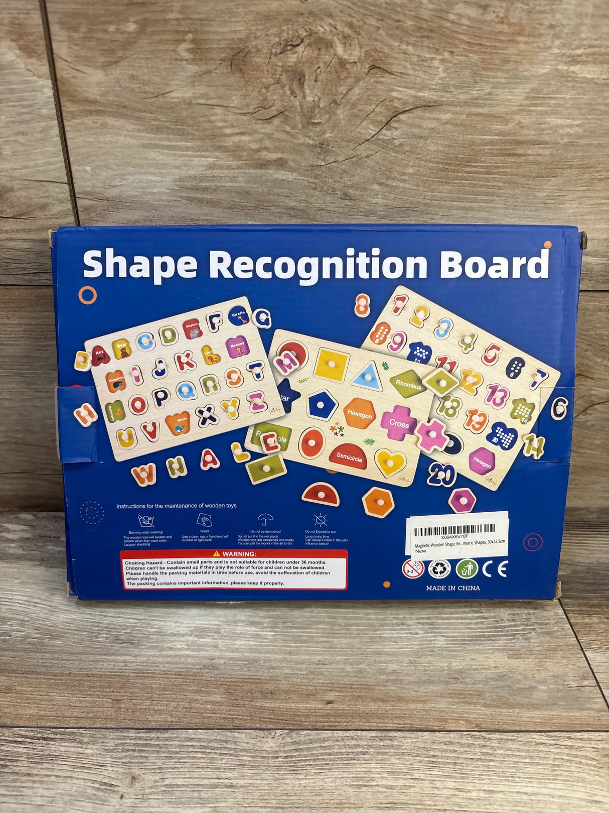 NEW Avery's Choice Shape Recognition Wooden Magnetic Puzzle Board
