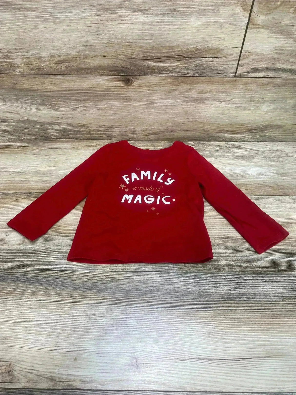 Cat & Jack Family Is Made of Magic Shirt Red sz 2T - Me n Mommy To Be