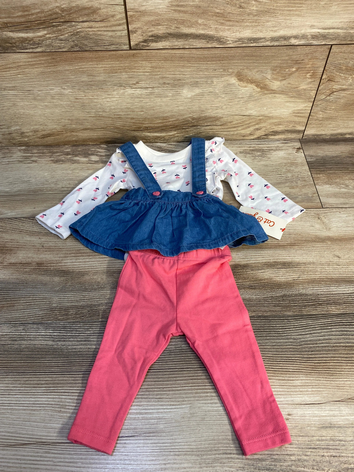NEW Cat & Jack Suspender 3pc Set sz Newborn