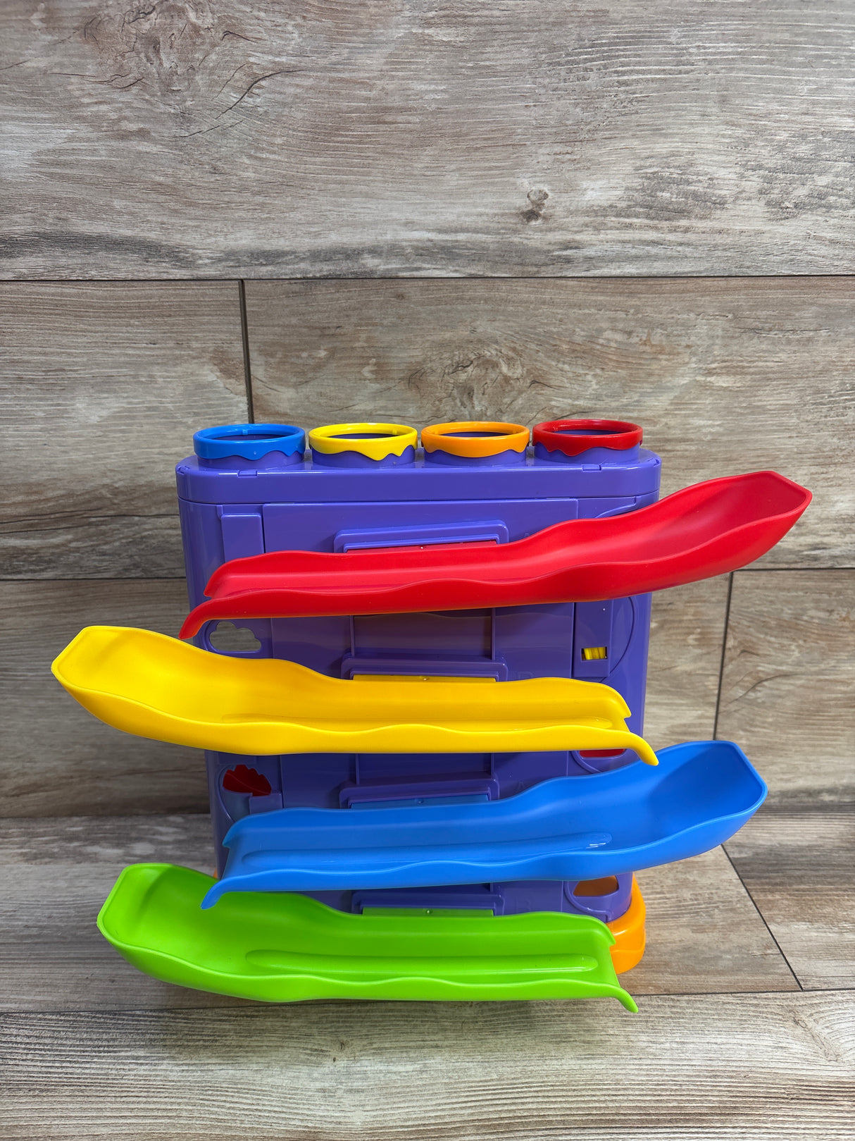 Hahaland 2-in-1 Montessori Penguin Ice City Pound a Ball & Car Ramp