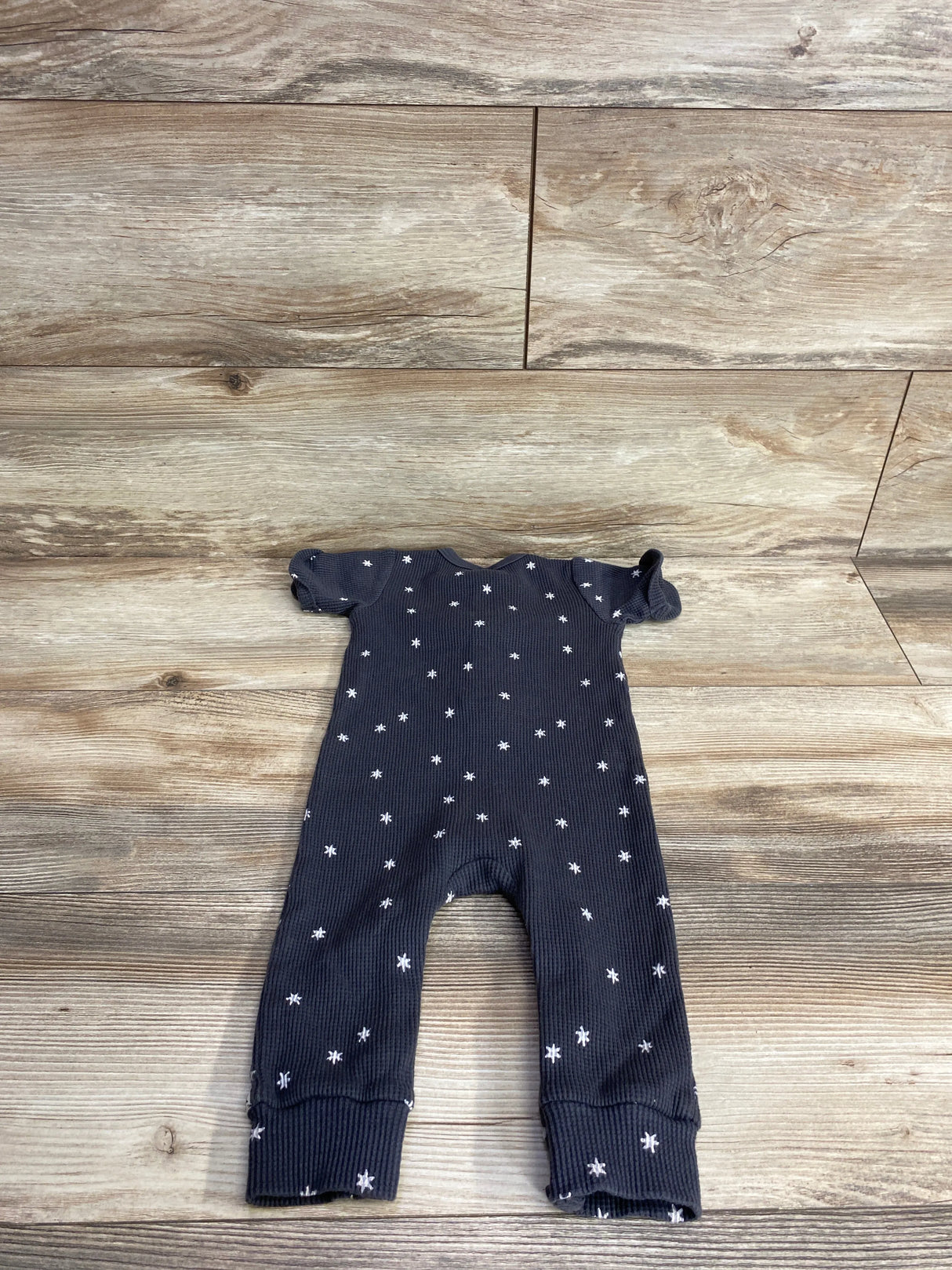 Modern Moments Star Print Waffle Knit Coverall Grey sz 12m