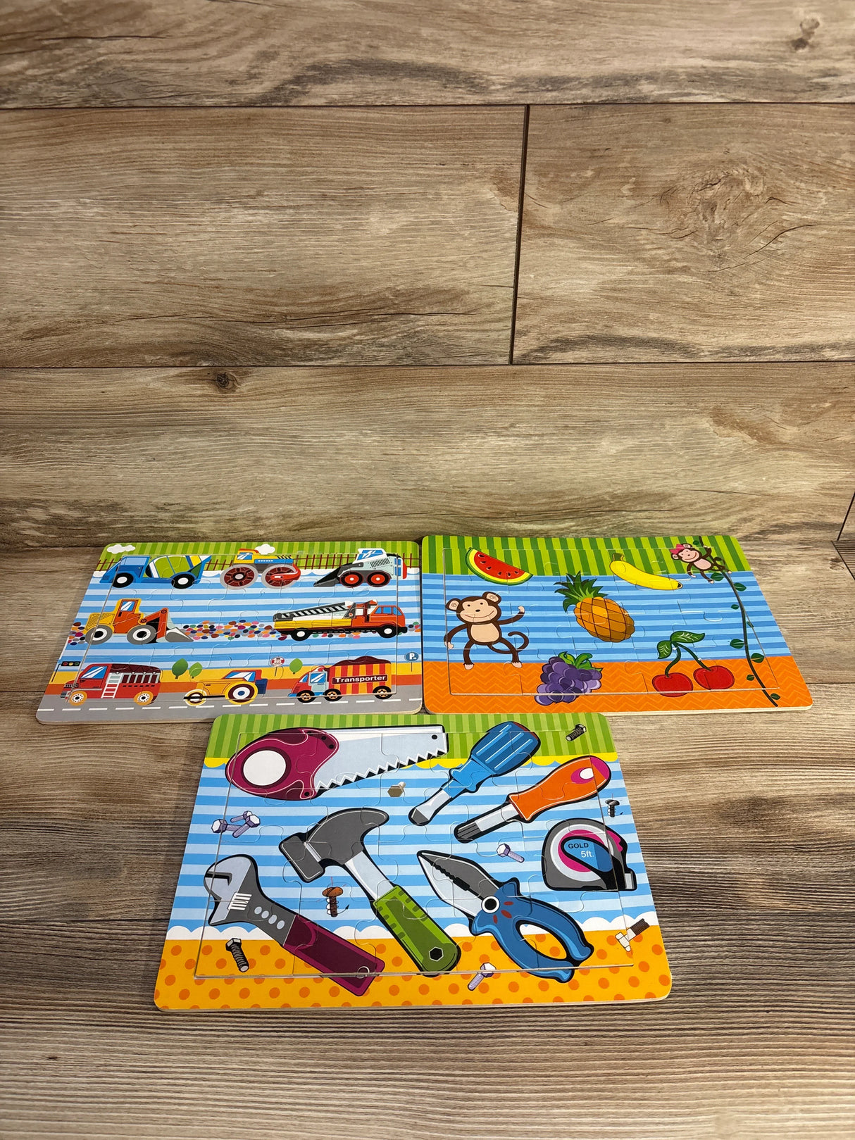 Wooden Puzzles 3pk