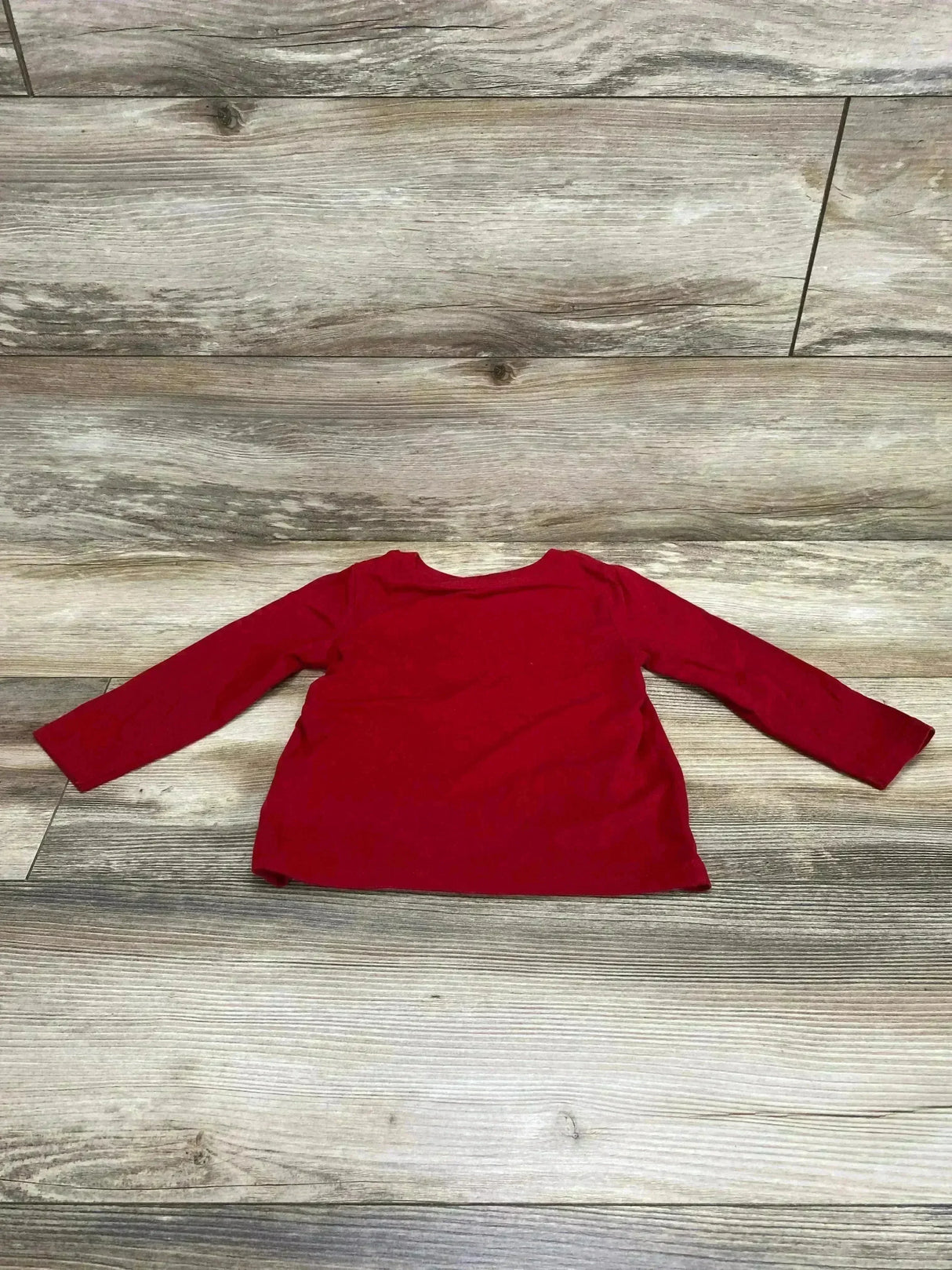 Cat & Jack Long Sleeve Shirt Red sz 2T - Me n Mommy To Be