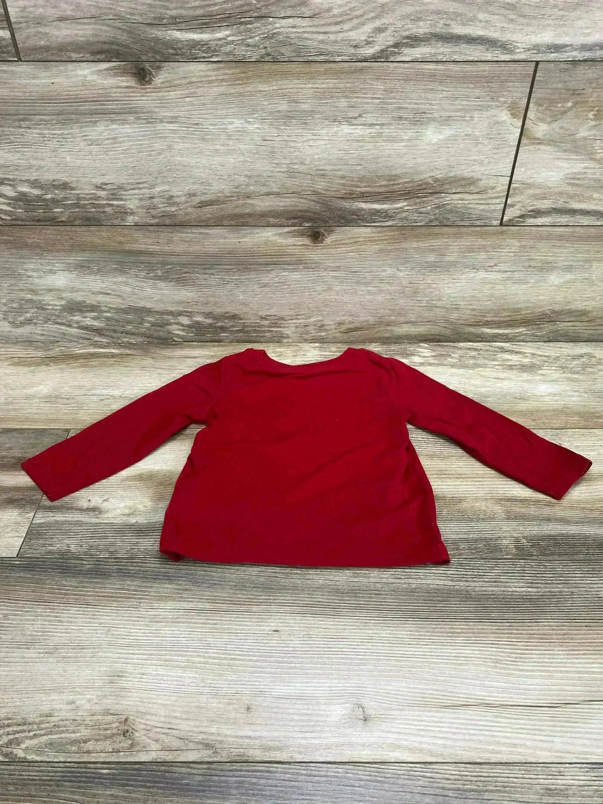 Cat & Jack Long Sleeve Shirt Red sz 2T - Me n Mommy To Be