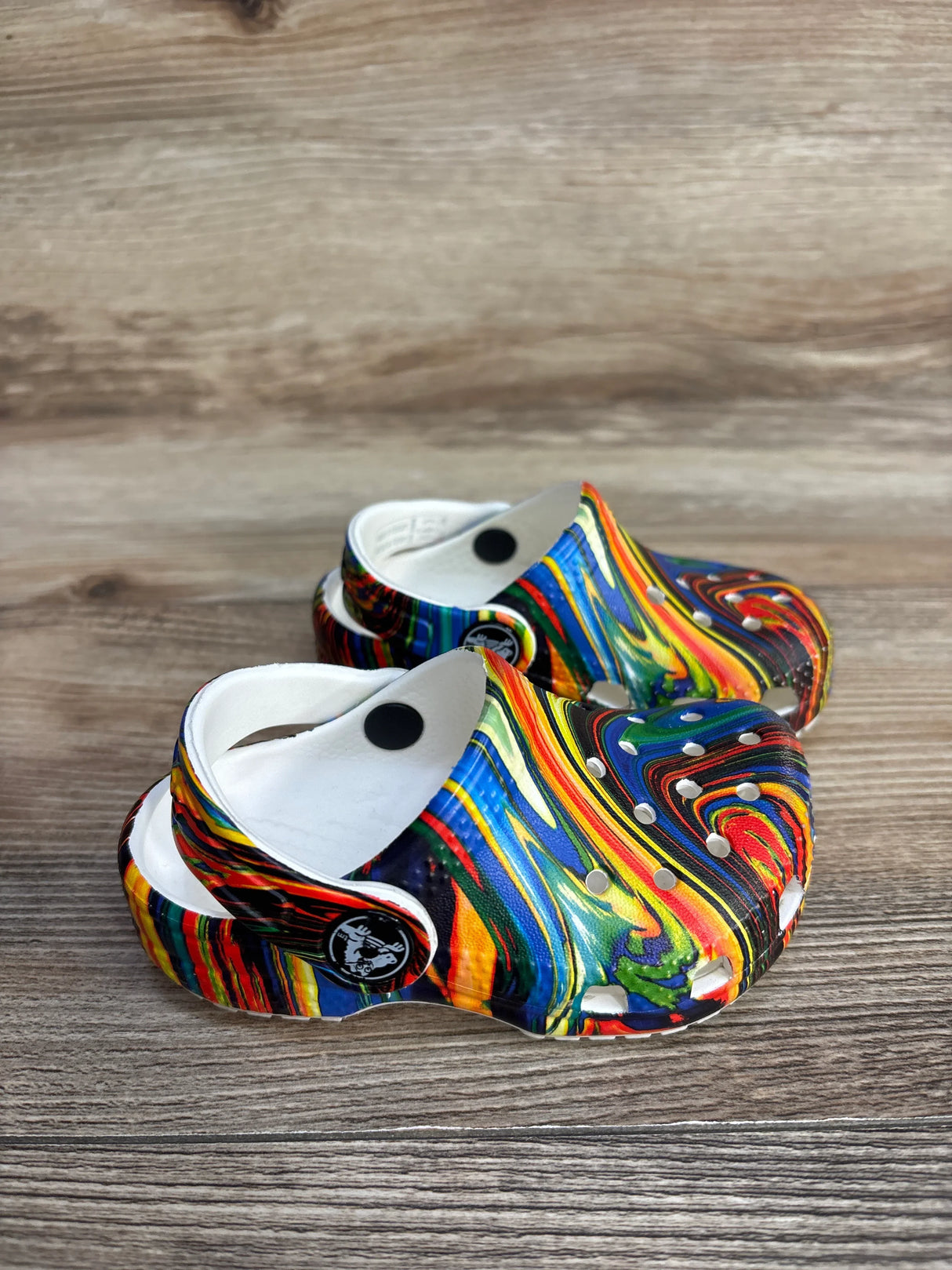 Crocs Classic Clogs Rainbow sz 5c