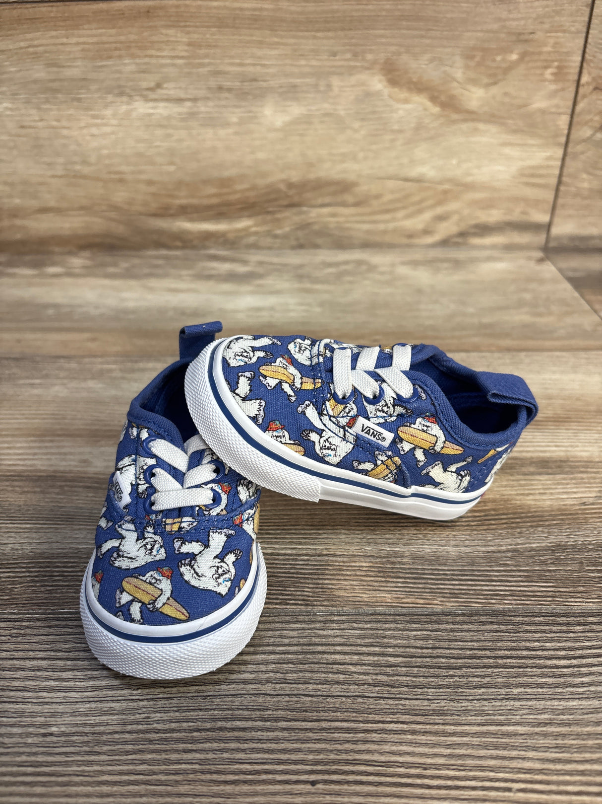 Vans Authentic Yeti Surf Low Top Sneakers Blue sz 3.5c
