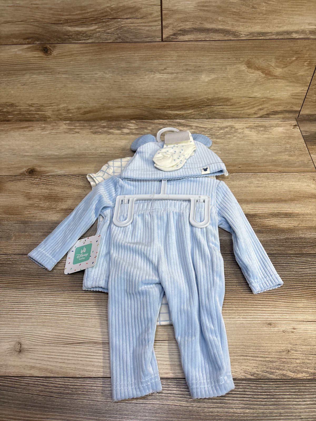 NEW Disney Baby 5pc Mickey Mouse Layette Set Blue sz 0/3m
