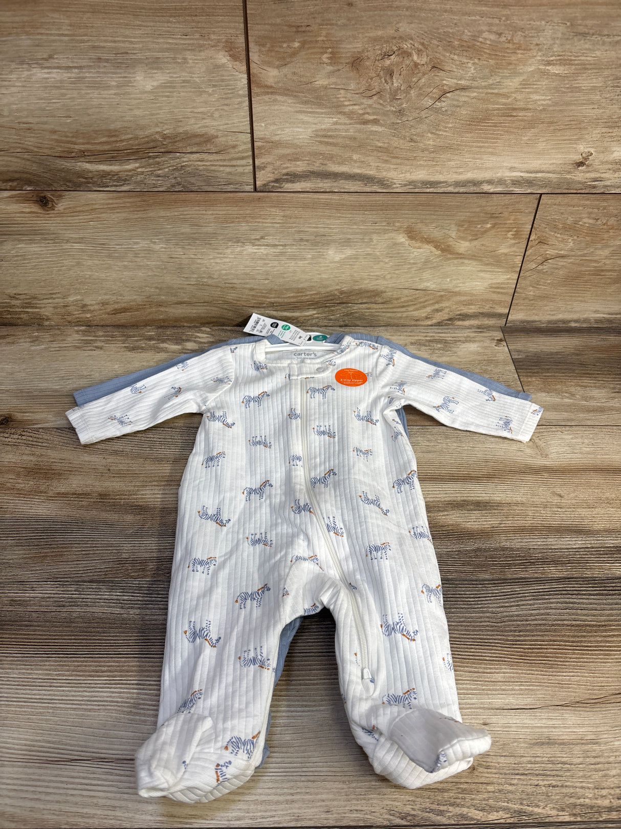 NEW Just One You 2pk Ribbed Sleepers Blue sz 3m