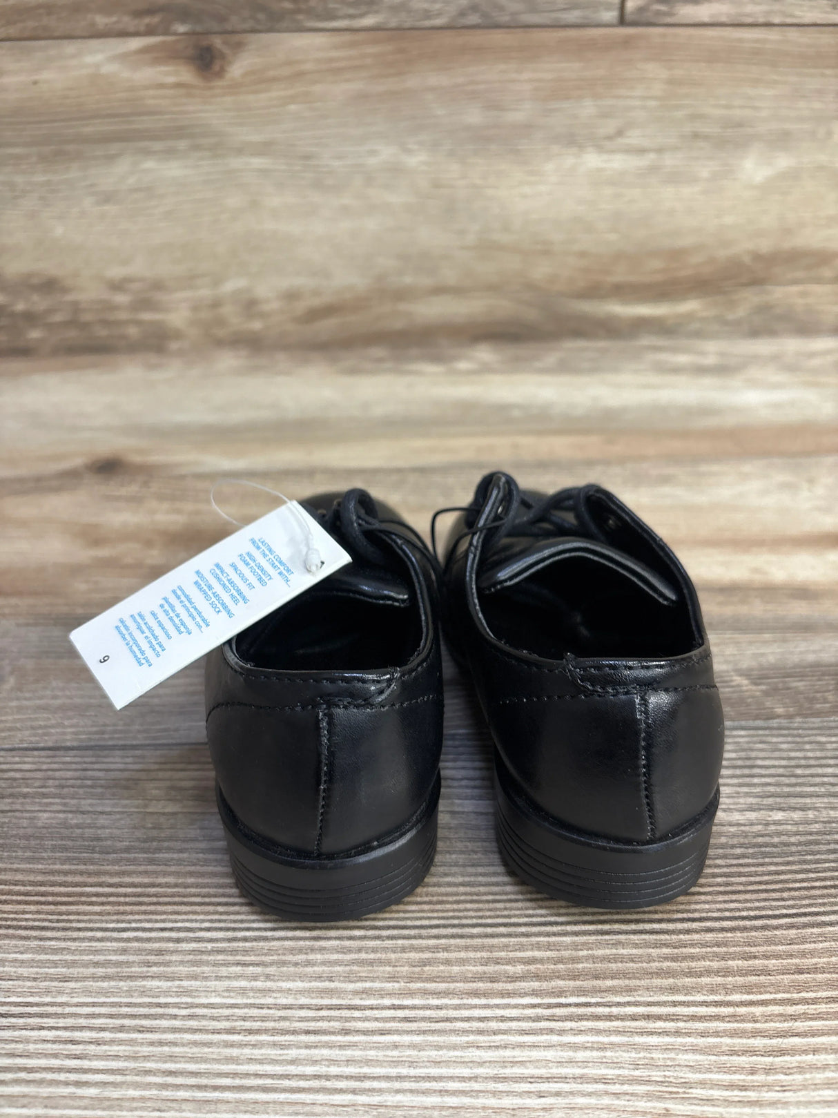 NEW George with Comfort Lace-Up Dress Shoes, Black sz 9c