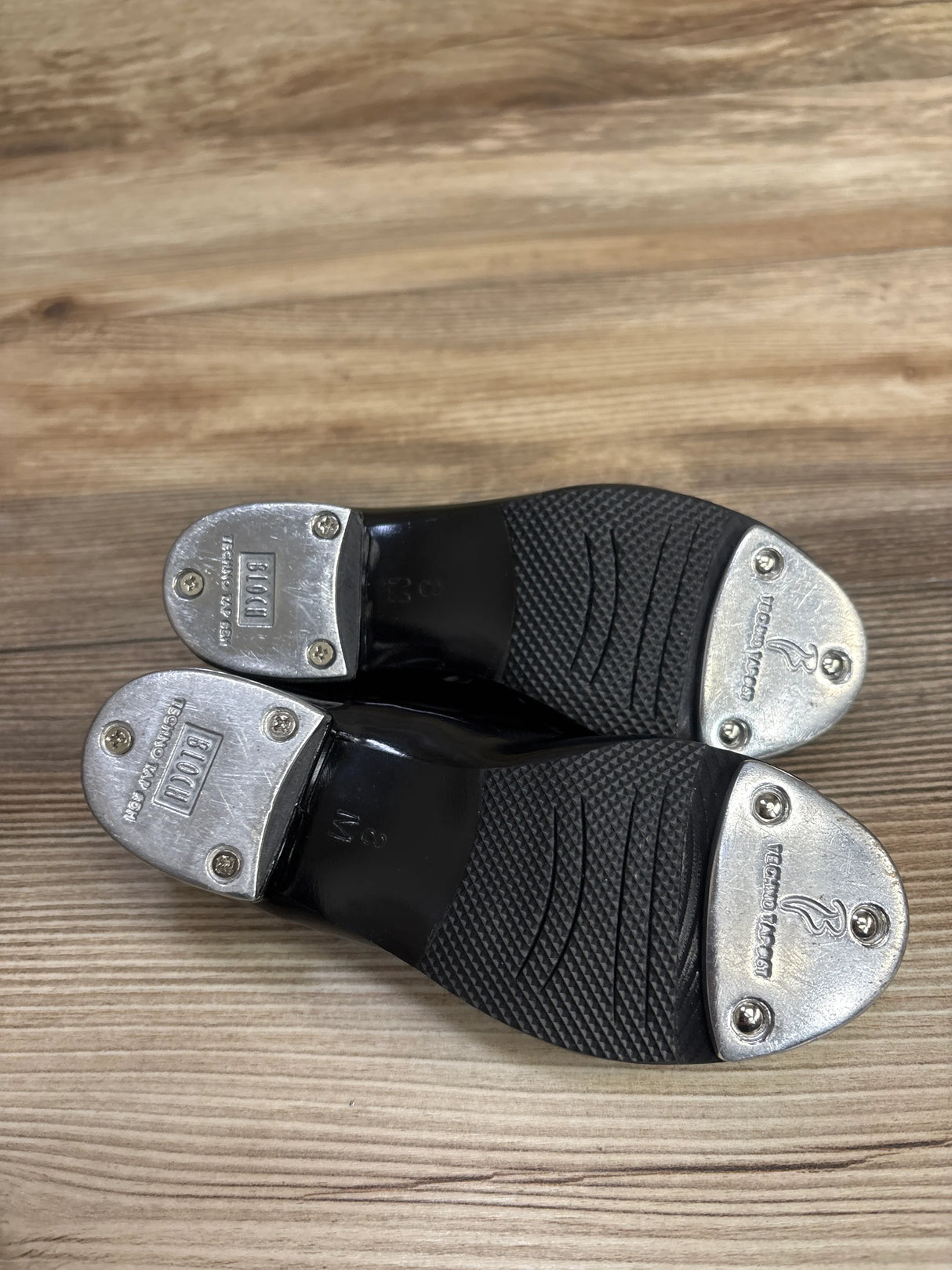 Block Mary Jane Tap Shoes Black sz 8c