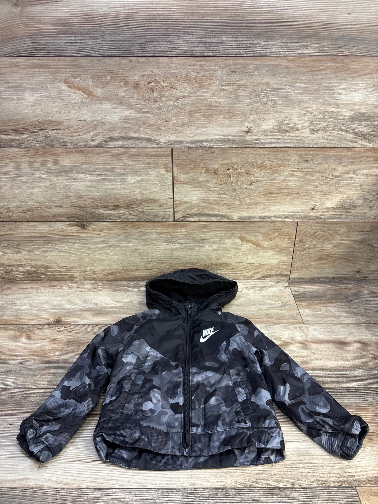 Nike Fleece Lined Windrunner Hooded Jacket Black sz 2T