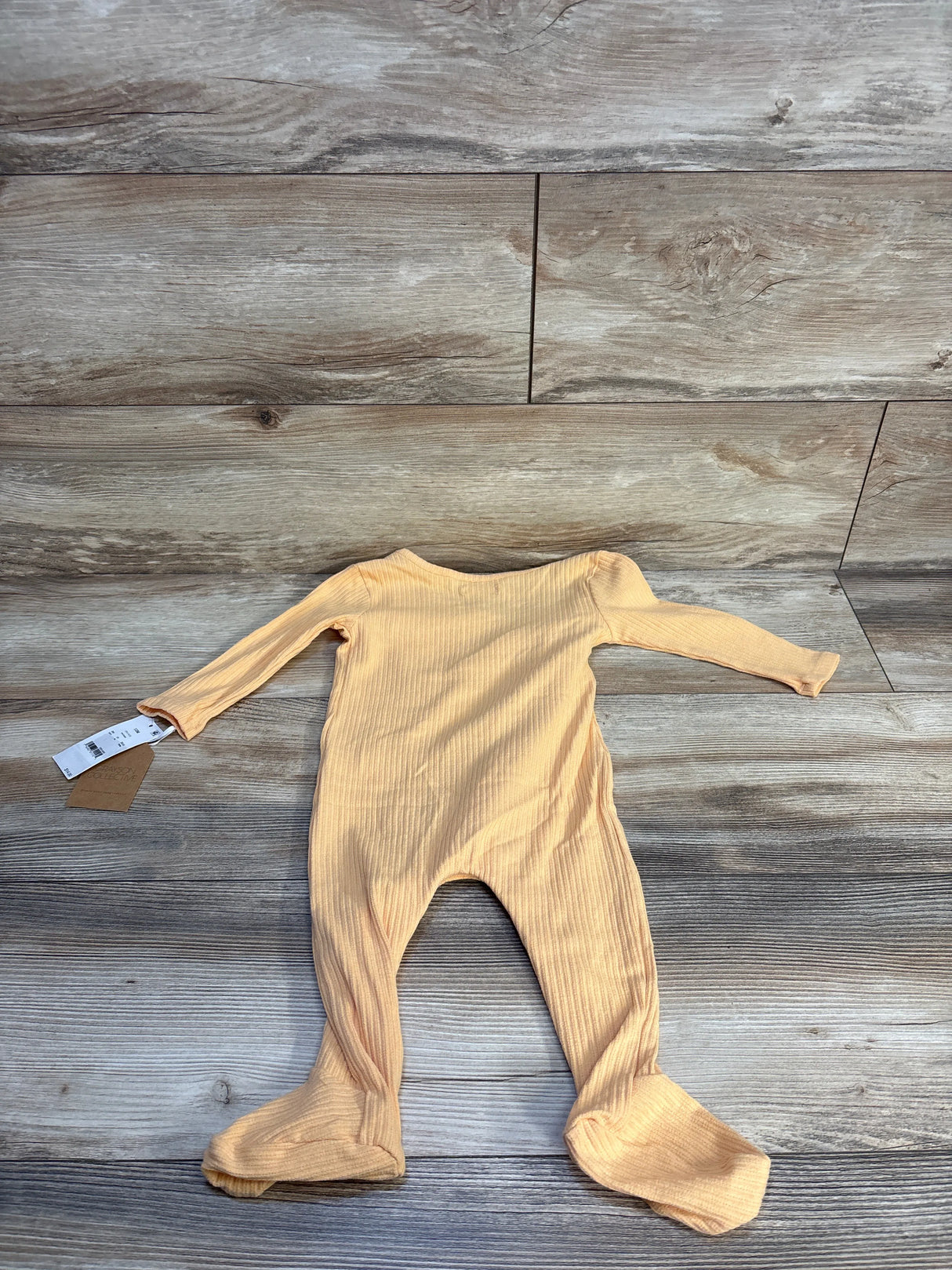 NEW Grayson Collective Ribbed Kimono Sleeper Yellow sz 12m