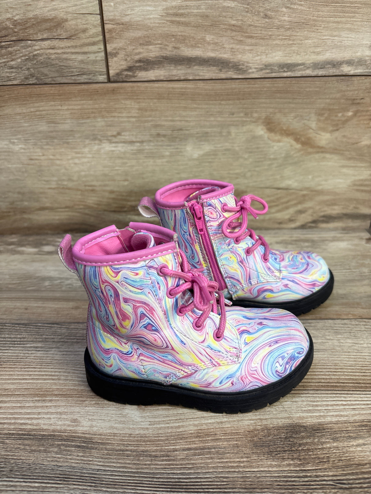 Sketchers Gravlen Color Whirl Boots Pink sz 7c