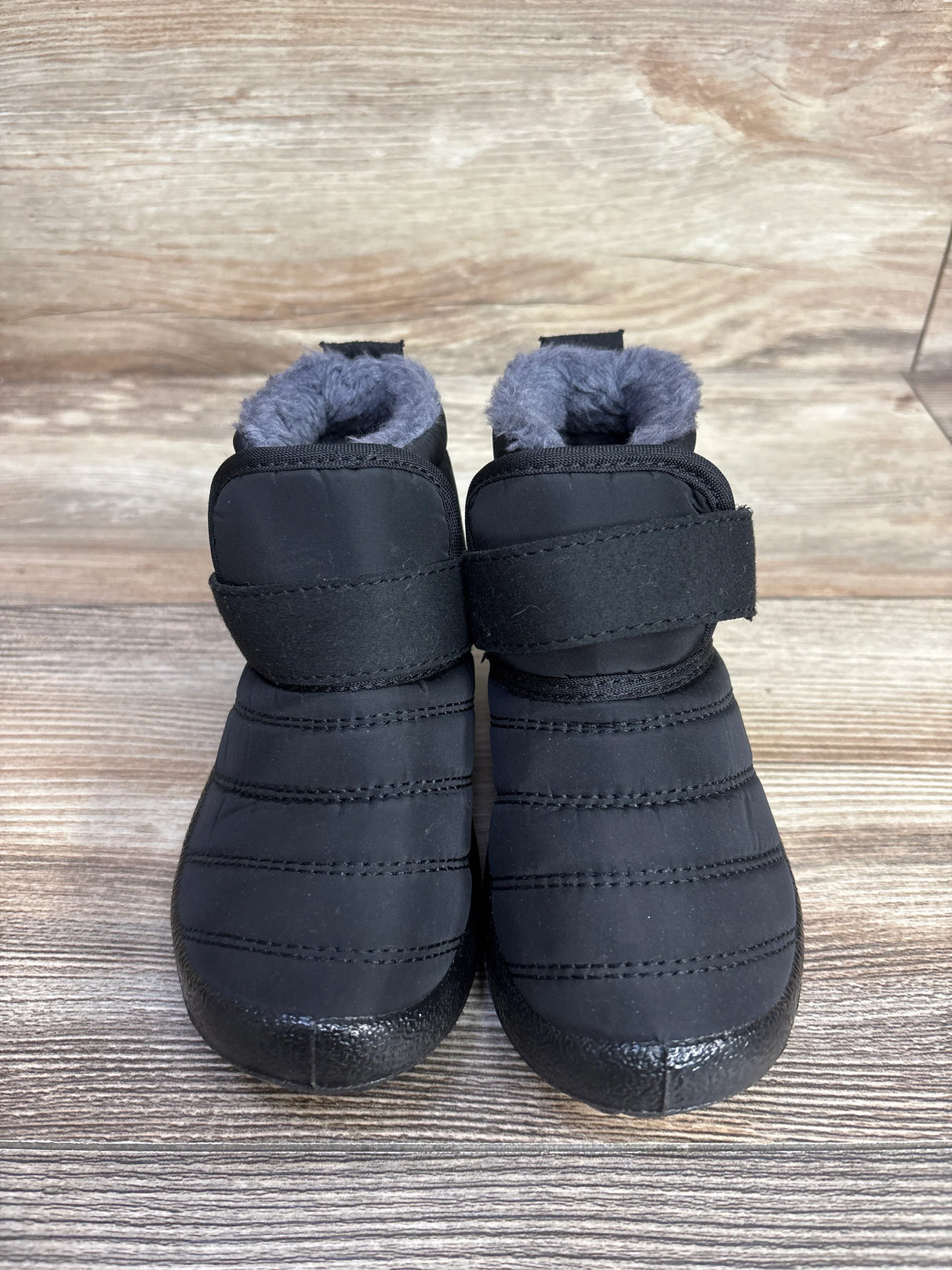 Faux Fur Lined Snow Boots Black sz 10c