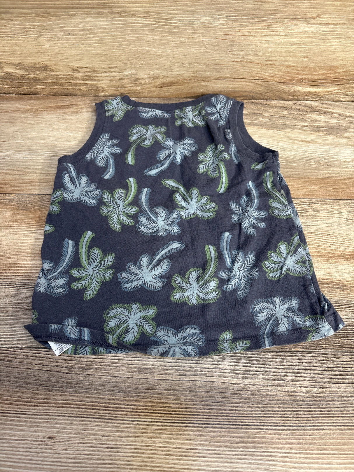 Old Navy Palm Tree Print Tank Top Grey sz 4T - Me n Mommy To Be