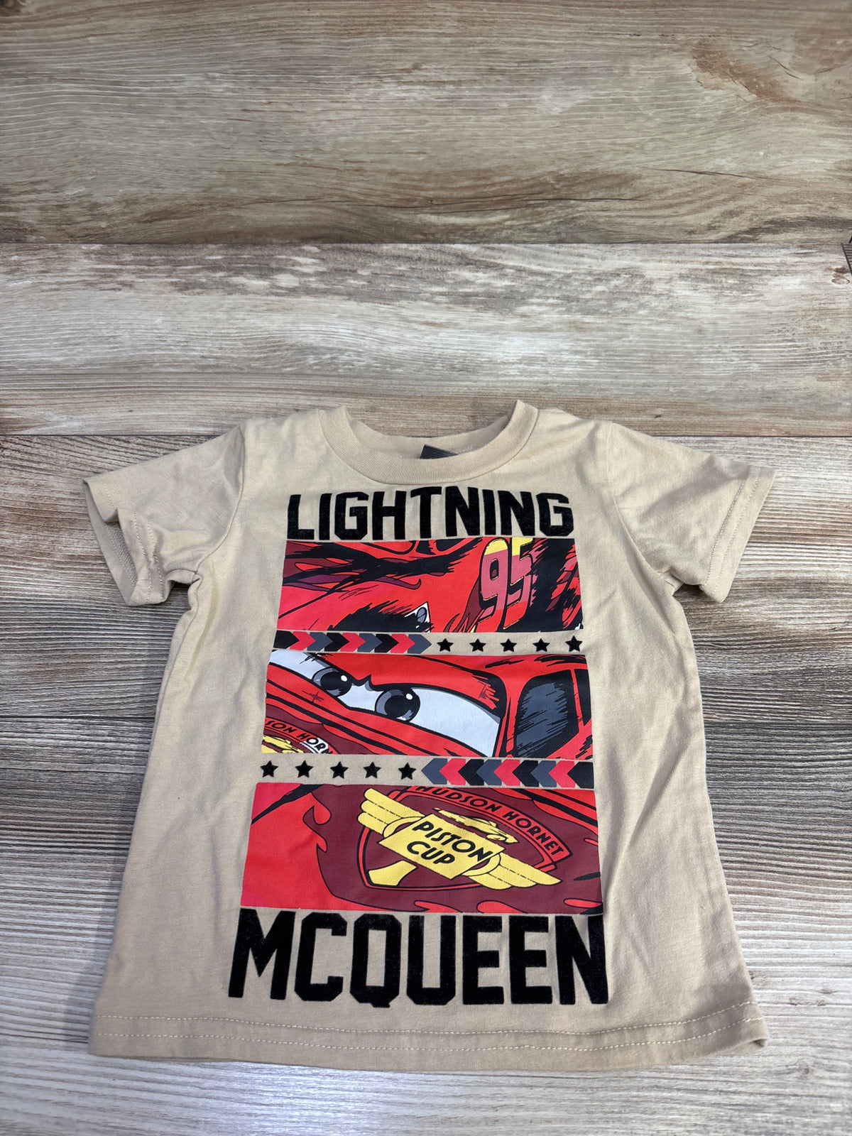 Disney Pixar Cars Shirt Tan sz 2T