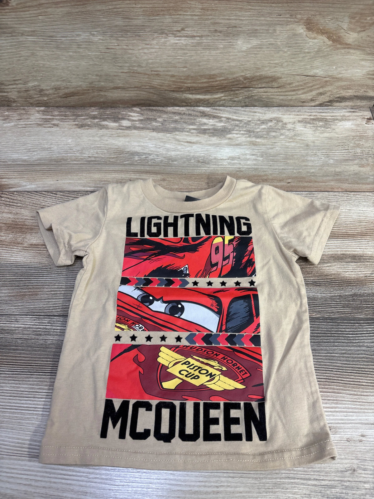 Disney Pixar Cars Shirt Tan sz 2T