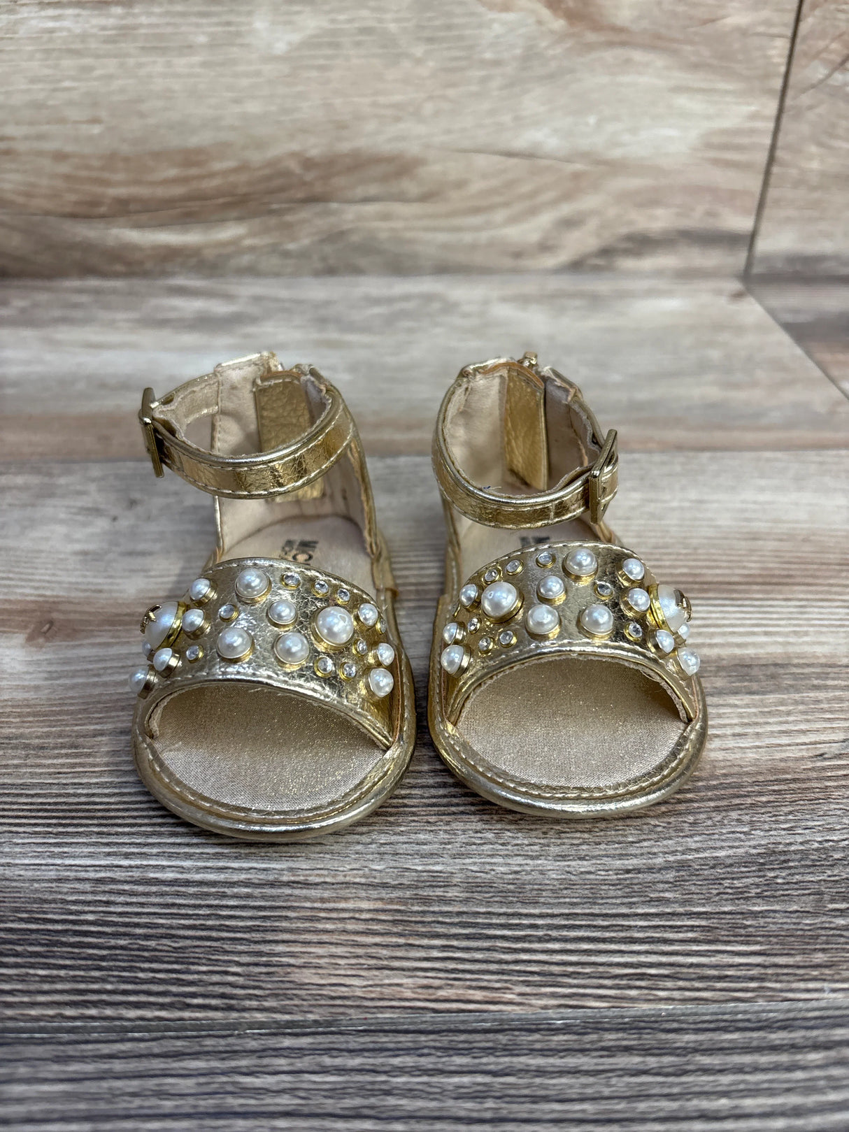 Michael Kors Gold Pennie Sandals sz 2c - Me n Mommy To Be